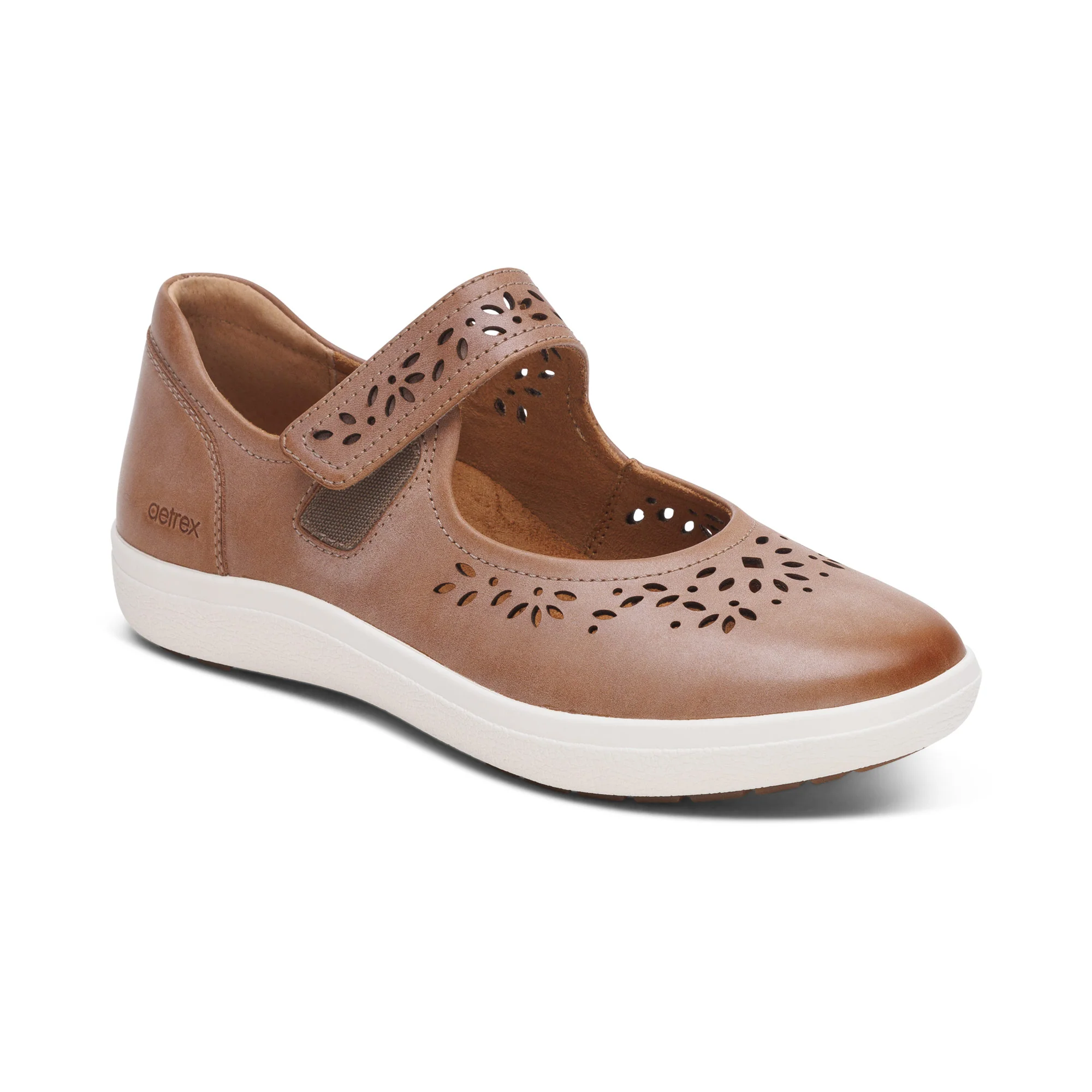 Erica Casual Sneakers - Tan Cutout - Image 7