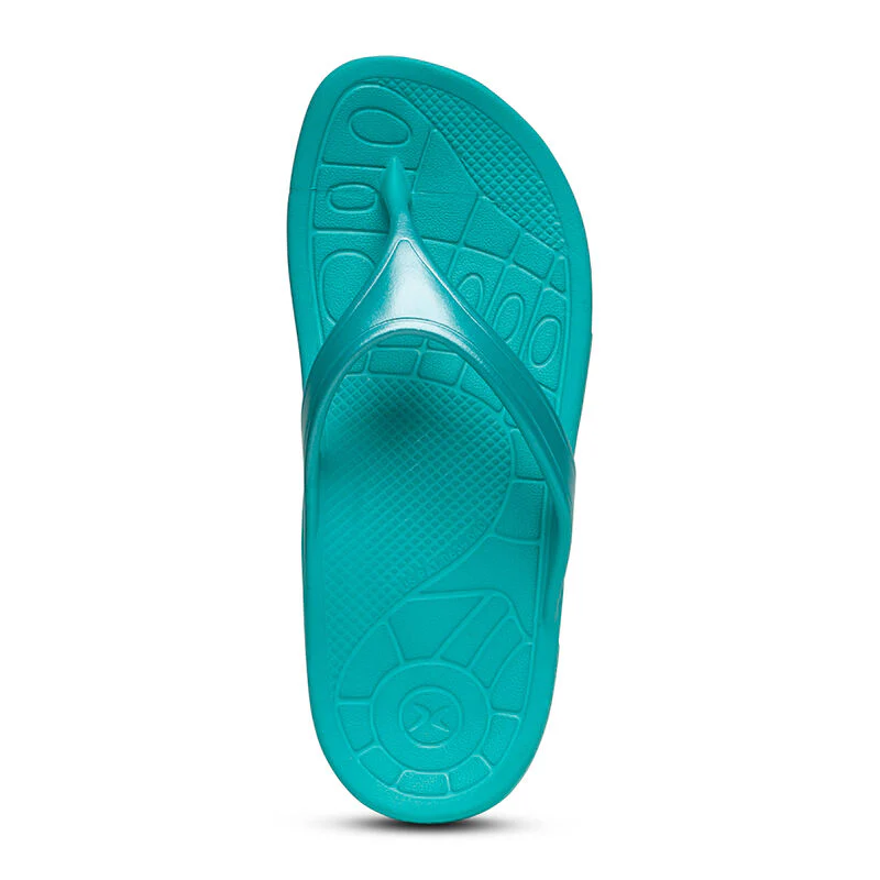 Fiji Orthotic Women's Flips - Aqua - Image 4