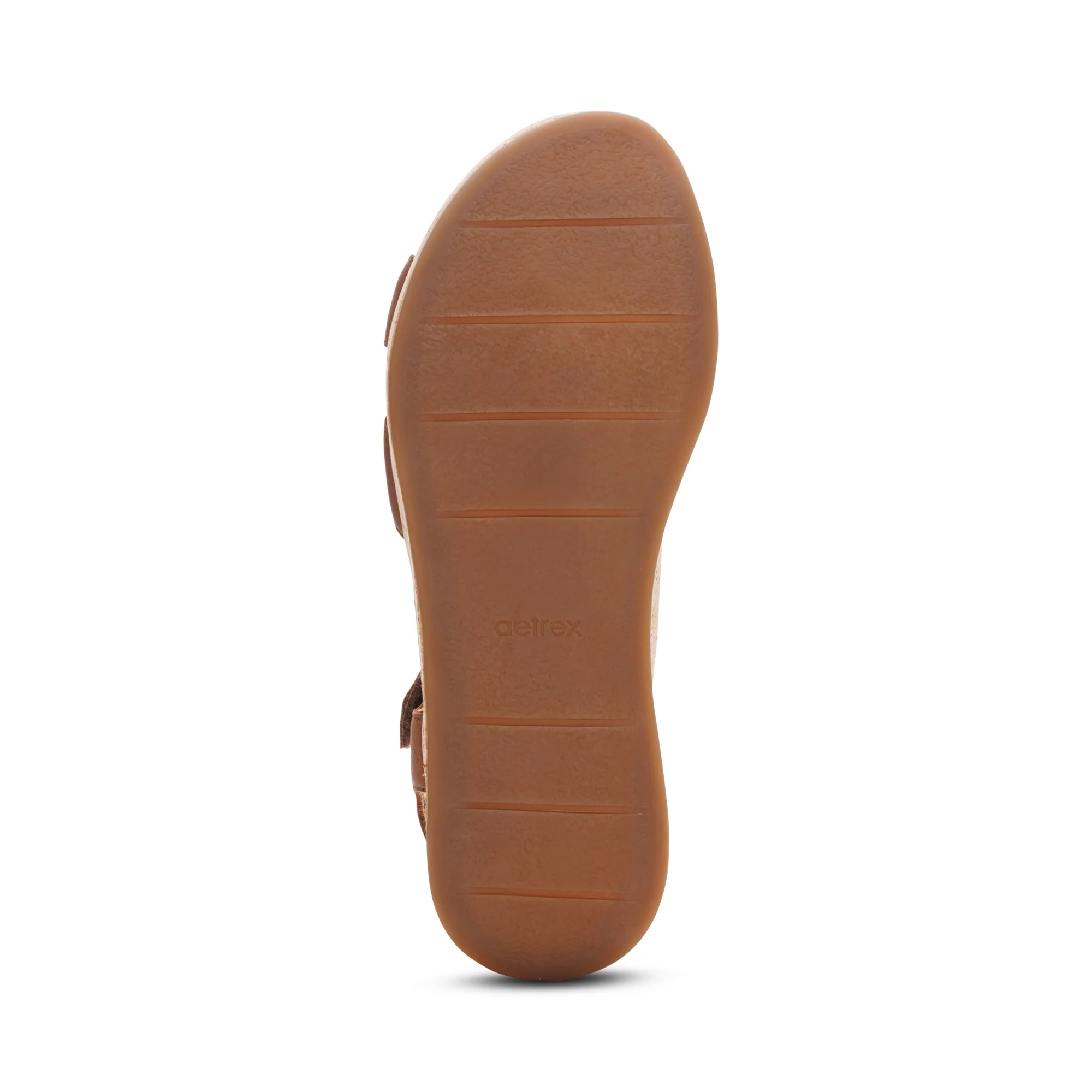 Flora Adjustable Quarter Strap Wedge - Brown - Image 6