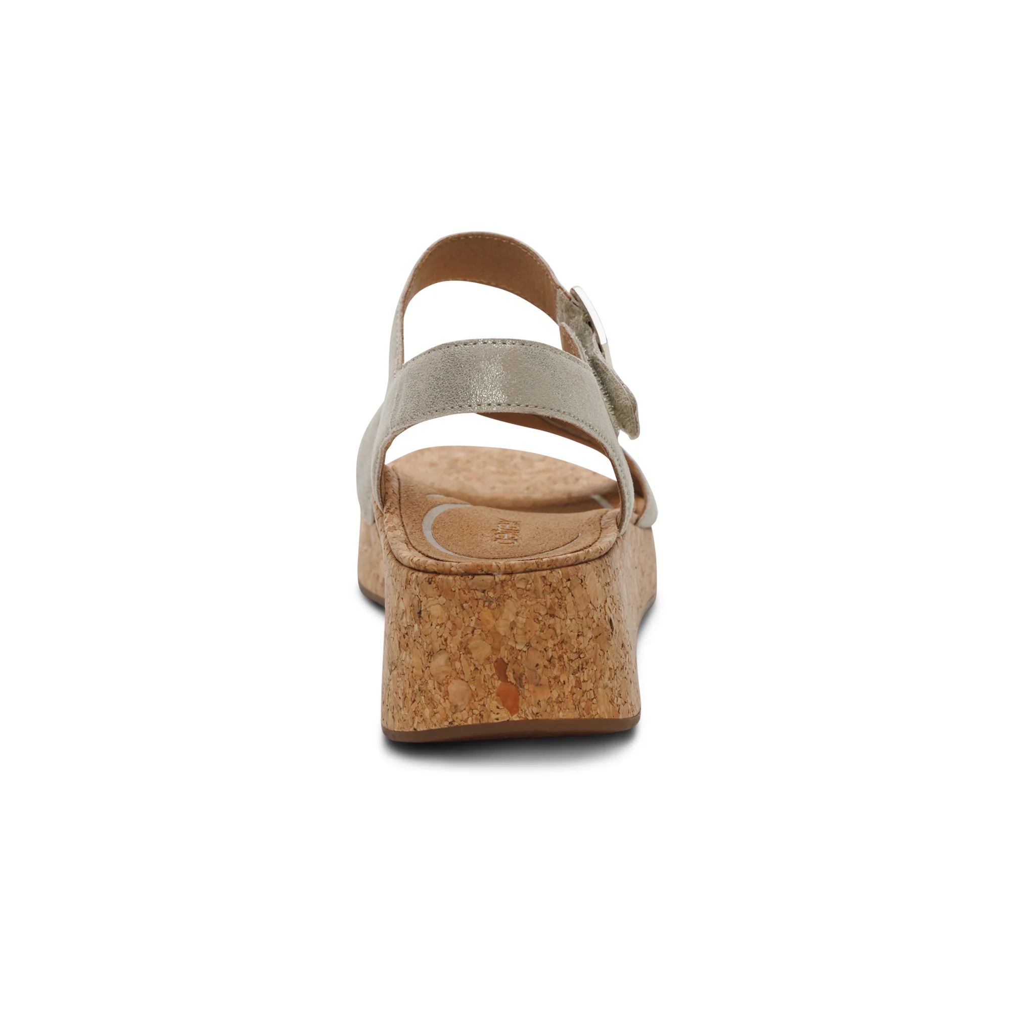 Flora Adjustable Quarter Strap Wedge - Champagne - Image 3