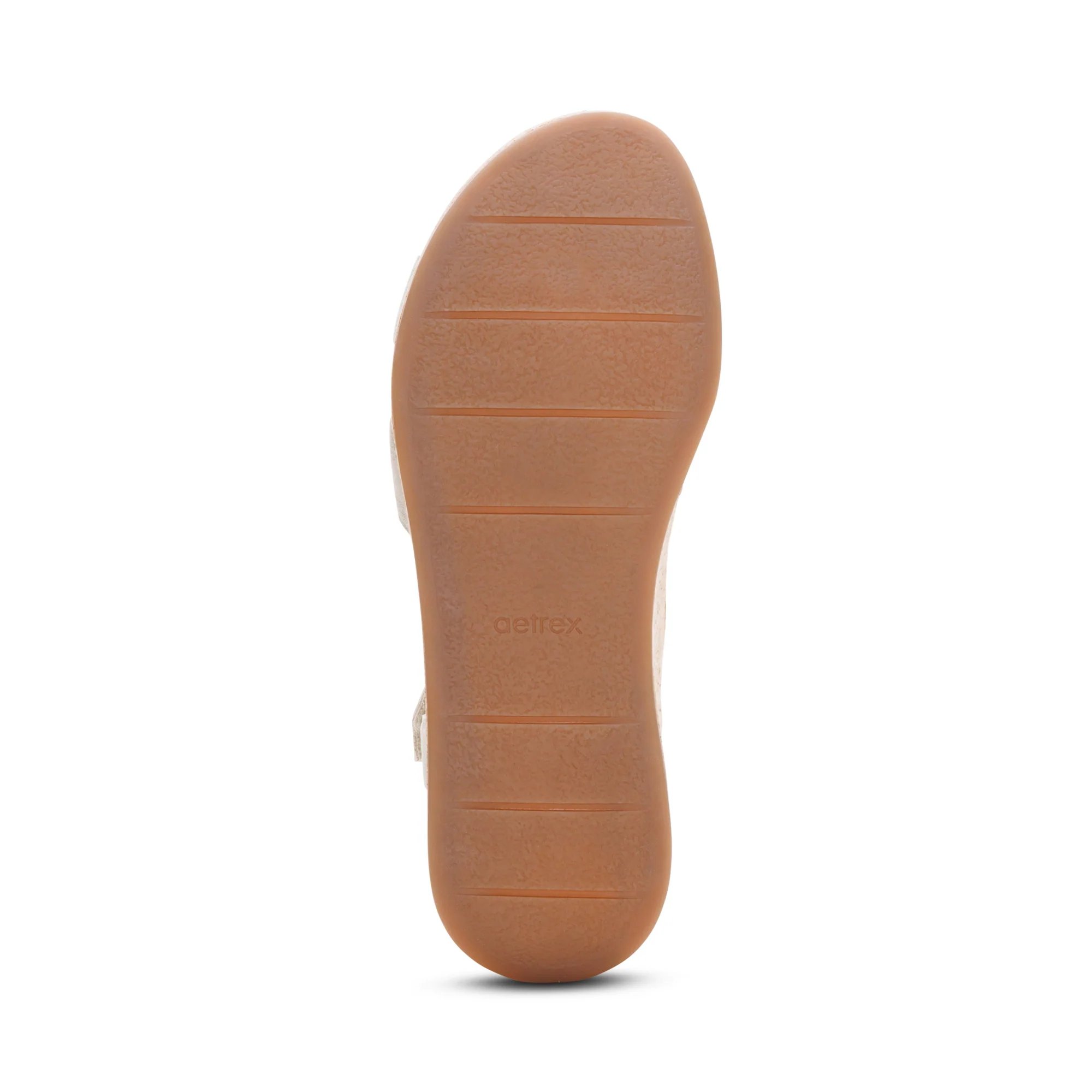 Flora Adjustable Quarter Strap Wedge - Champagne - Image 6