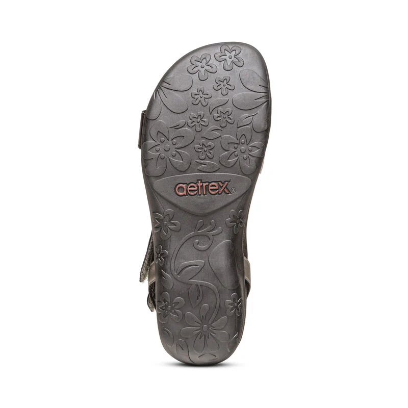 Gabby Adjustable Quarter Strap Sandal - Black Multi - Image 6