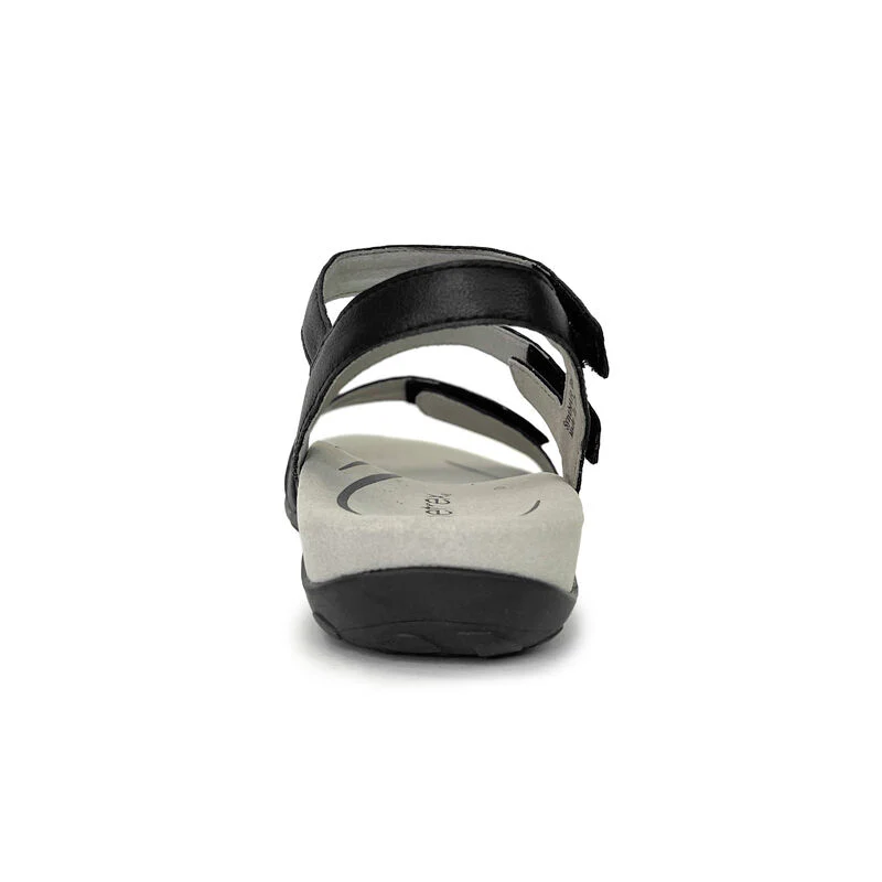 Gabby Adjustable Quarter Strap Sandal - Black - Image 3