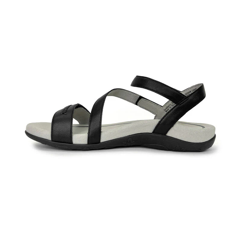 Gabby Adjustable Quarter Strap Sandal - Black - Image 4