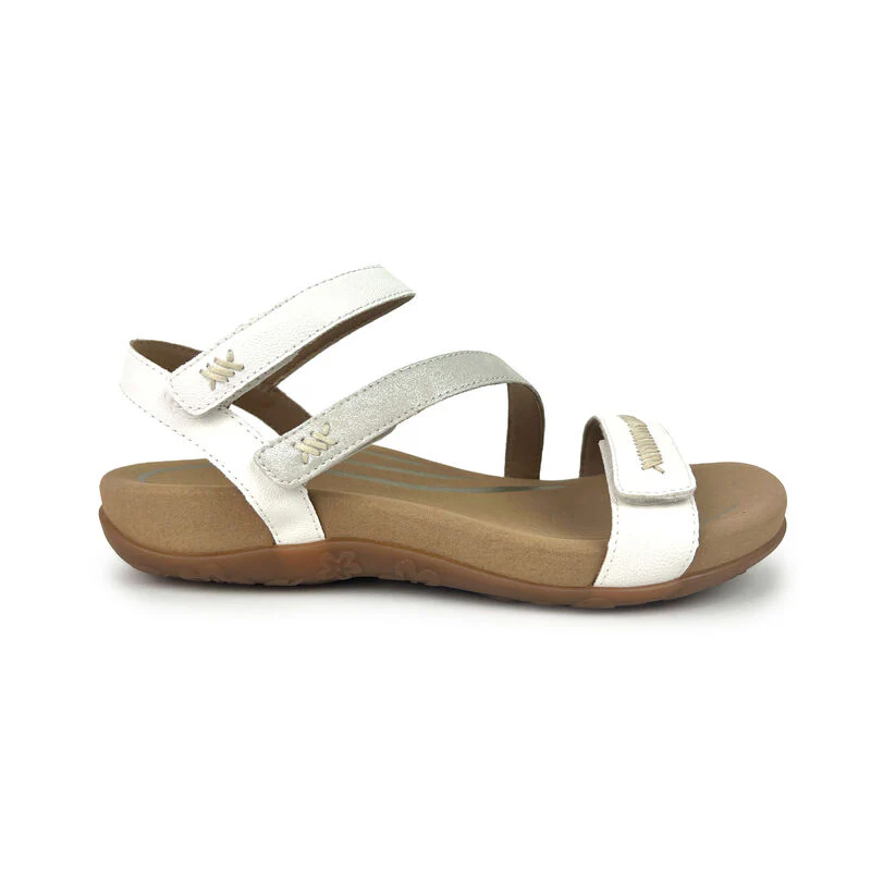 Gabby Adjustable Quarter Strap Sandal - White - Image 2