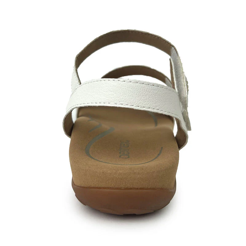 Gabby Adjustable Quarter Strap Sandal - White - Image 3