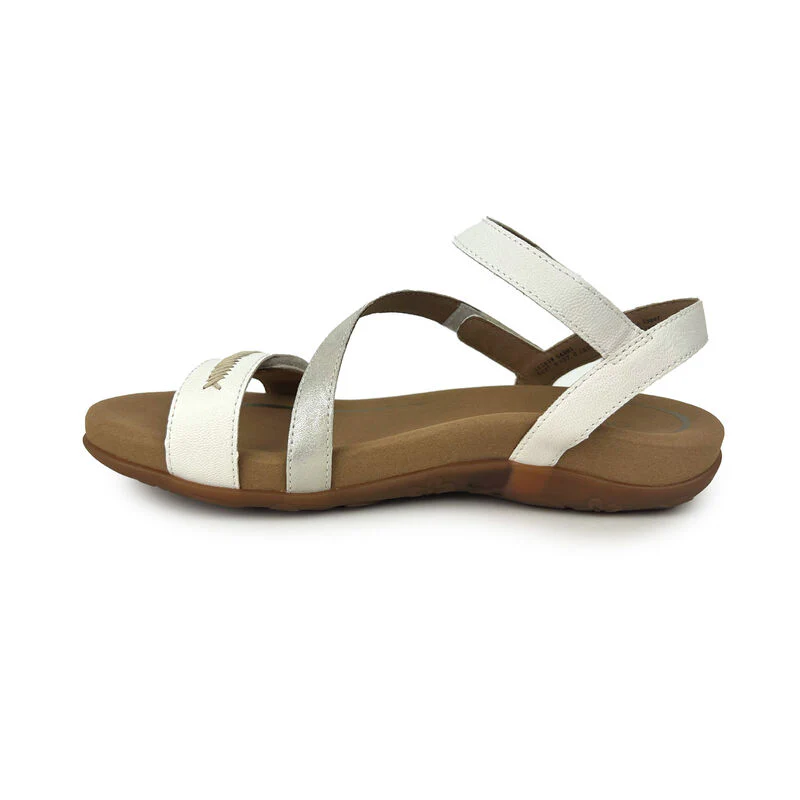 Gabby Adjustable Quarter Strap Sandal - White - Image 4