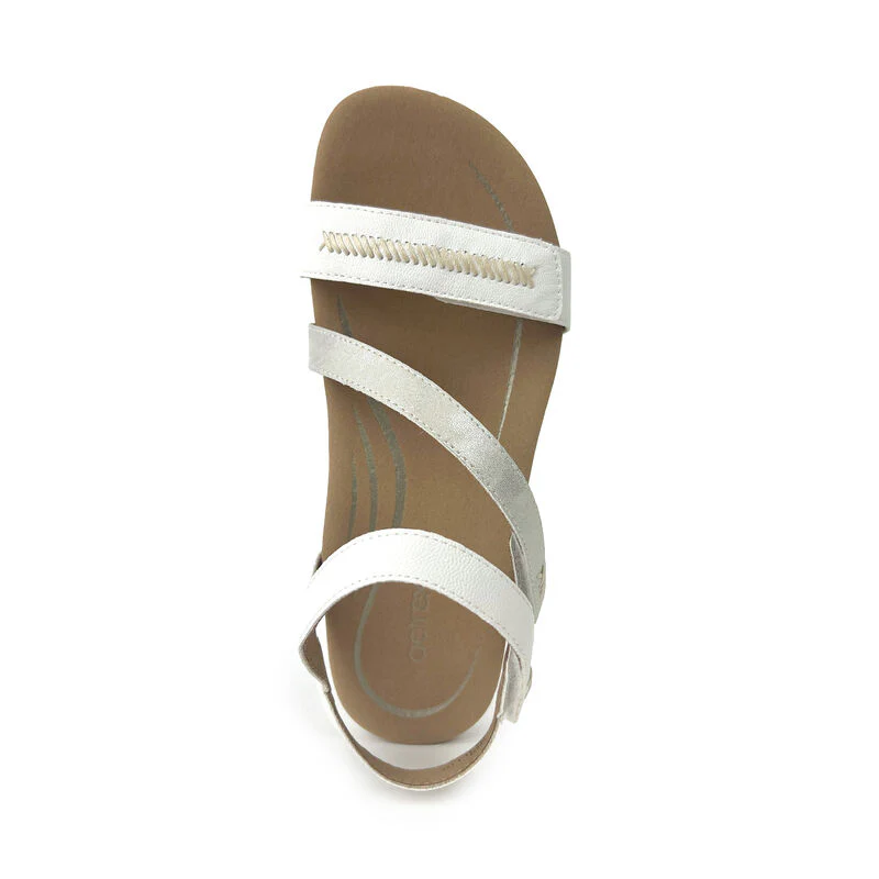 Gabby Adjustable Quarter Strap Sandal - White - Image 5