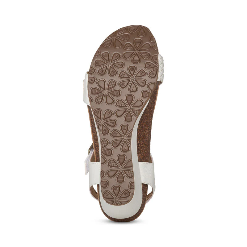 Grace Adjustable Woven Wedge - White - Image 5
