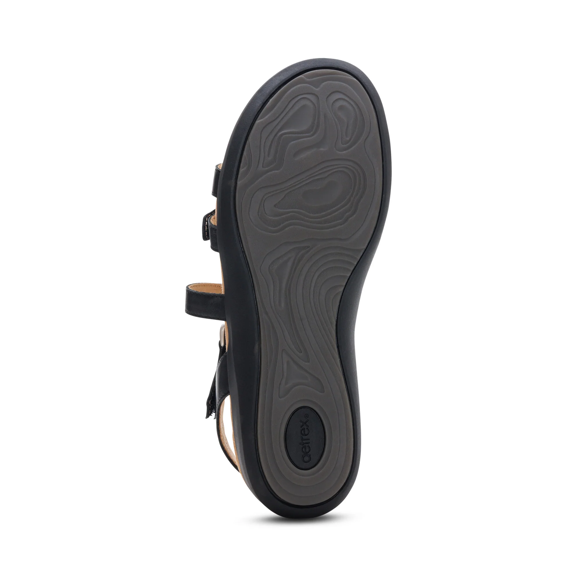 Hadley Adjustable Quarter Strap Sandal - Black - Image 6