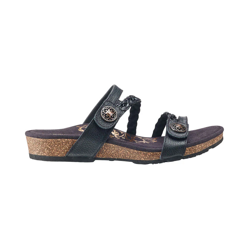 Janey Braided Slide - Black - Image 2
