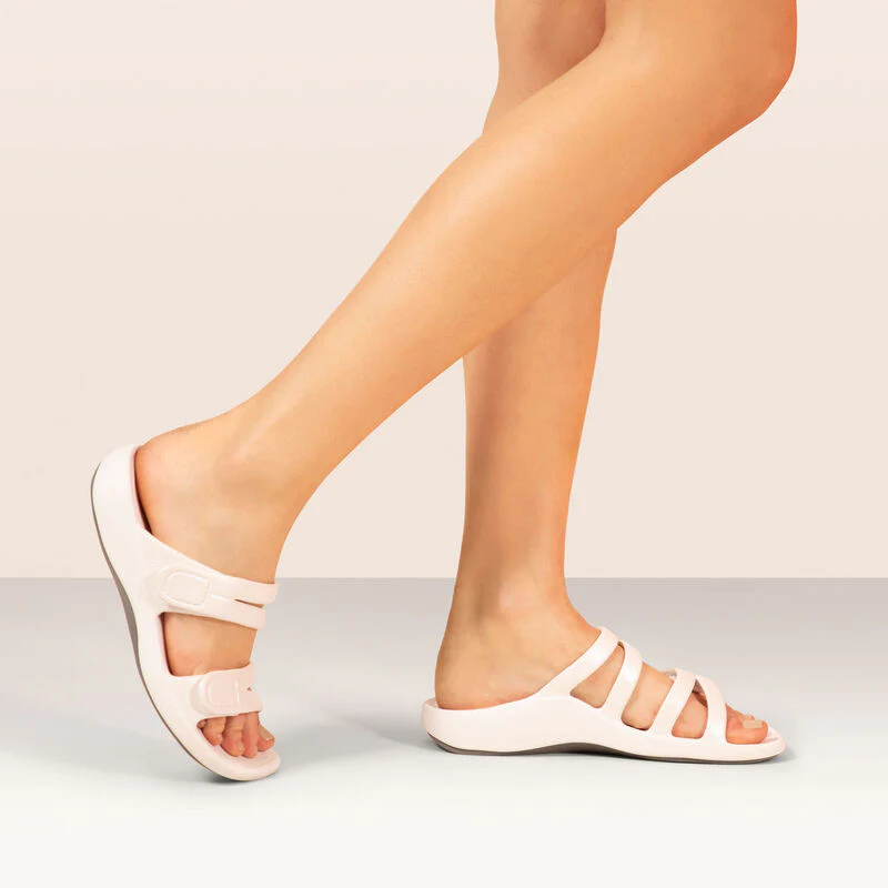 Janey Sport Slide - White - Image 8