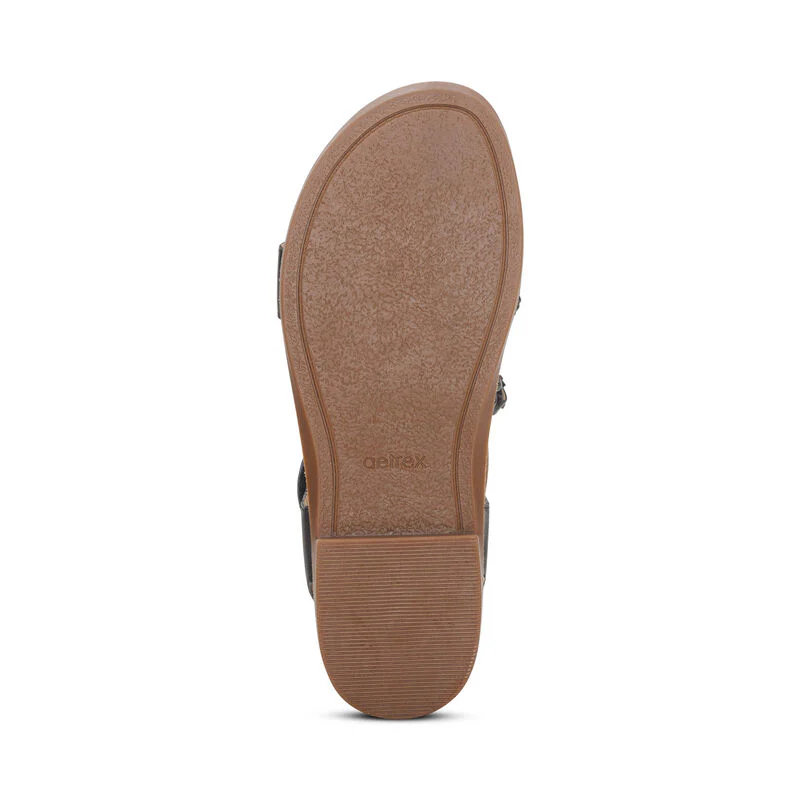 Jenn Quarter Strap Sandal - Black - Image 6