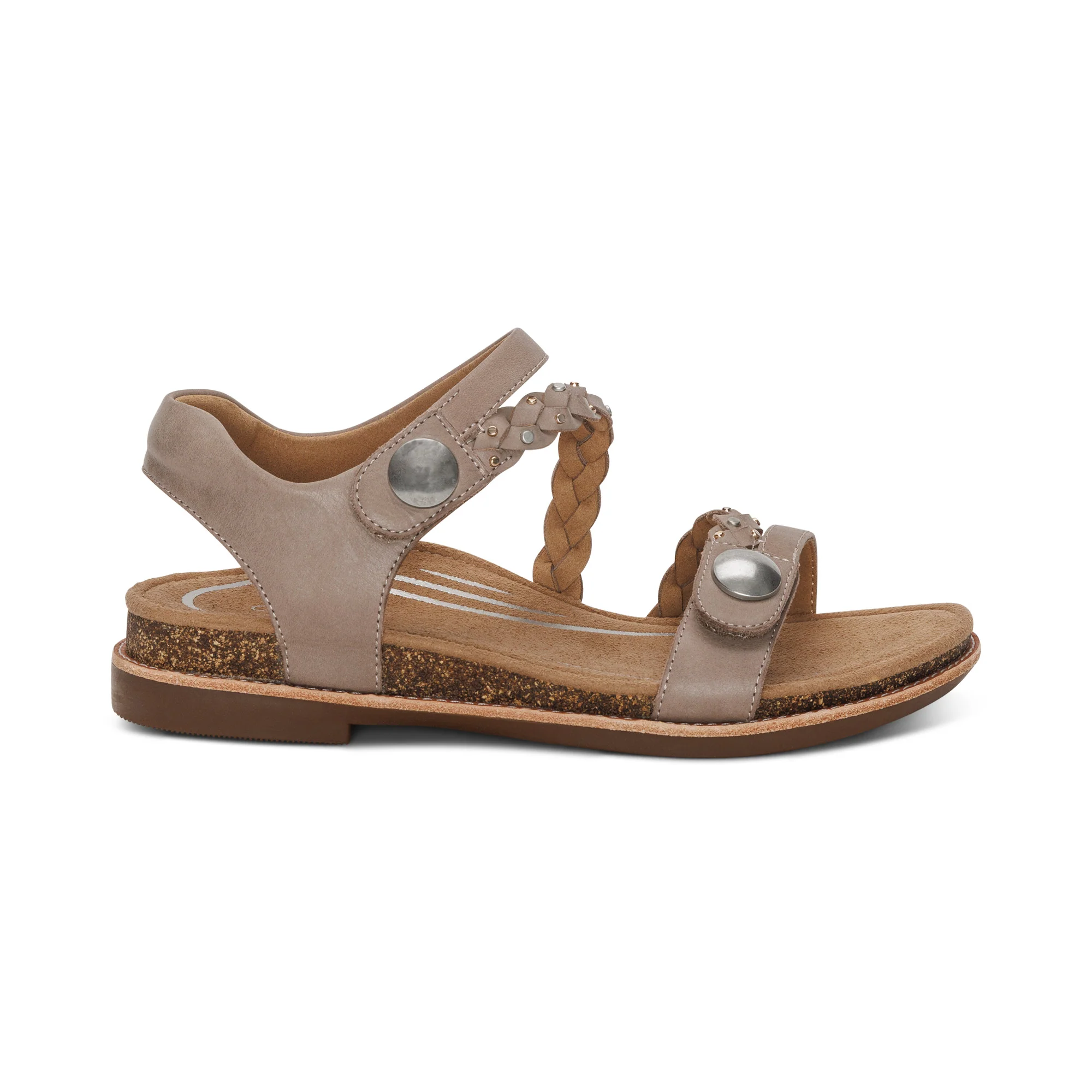 Jenn Quarter Strap Sandal - Taupe - Image 2