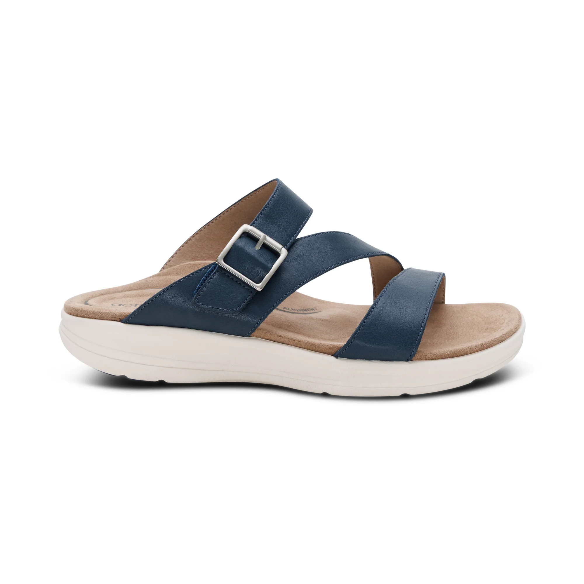 Jenny Adjustable Slide Sandal - Navy - Image 2