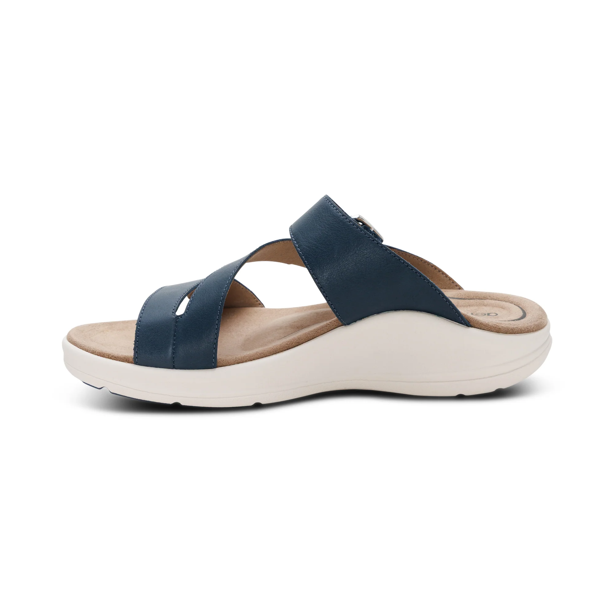 Jenny Adjustable Slide Sandal - Navy - Image 4