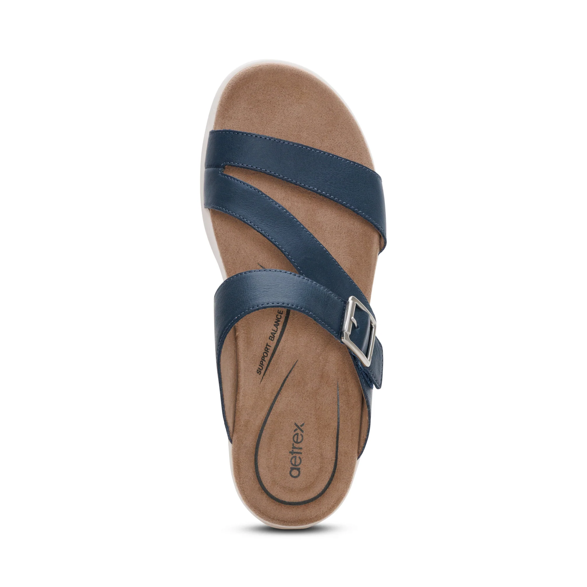 Jenny Adjustable Slide Sandal - Navy - Image 5
