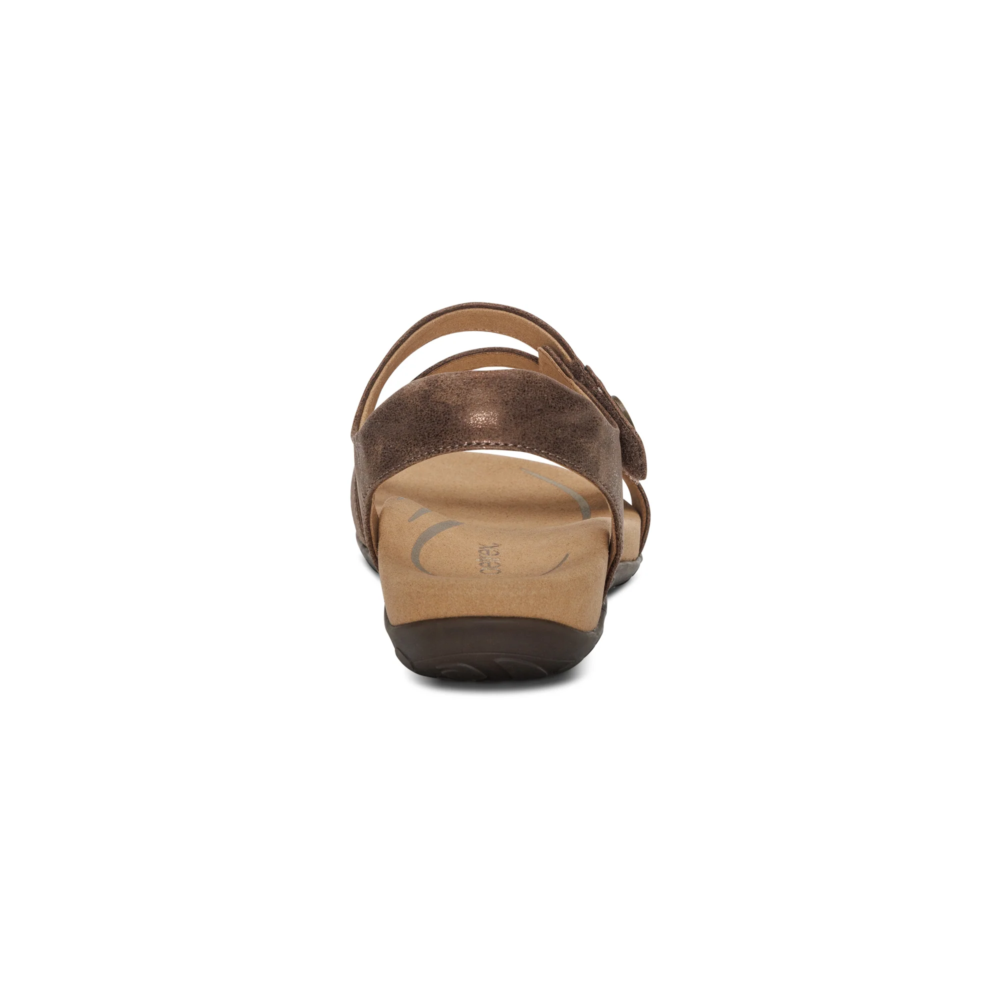 Jess Adjustable Quarter Strap Sandal - Bronze - Image 3