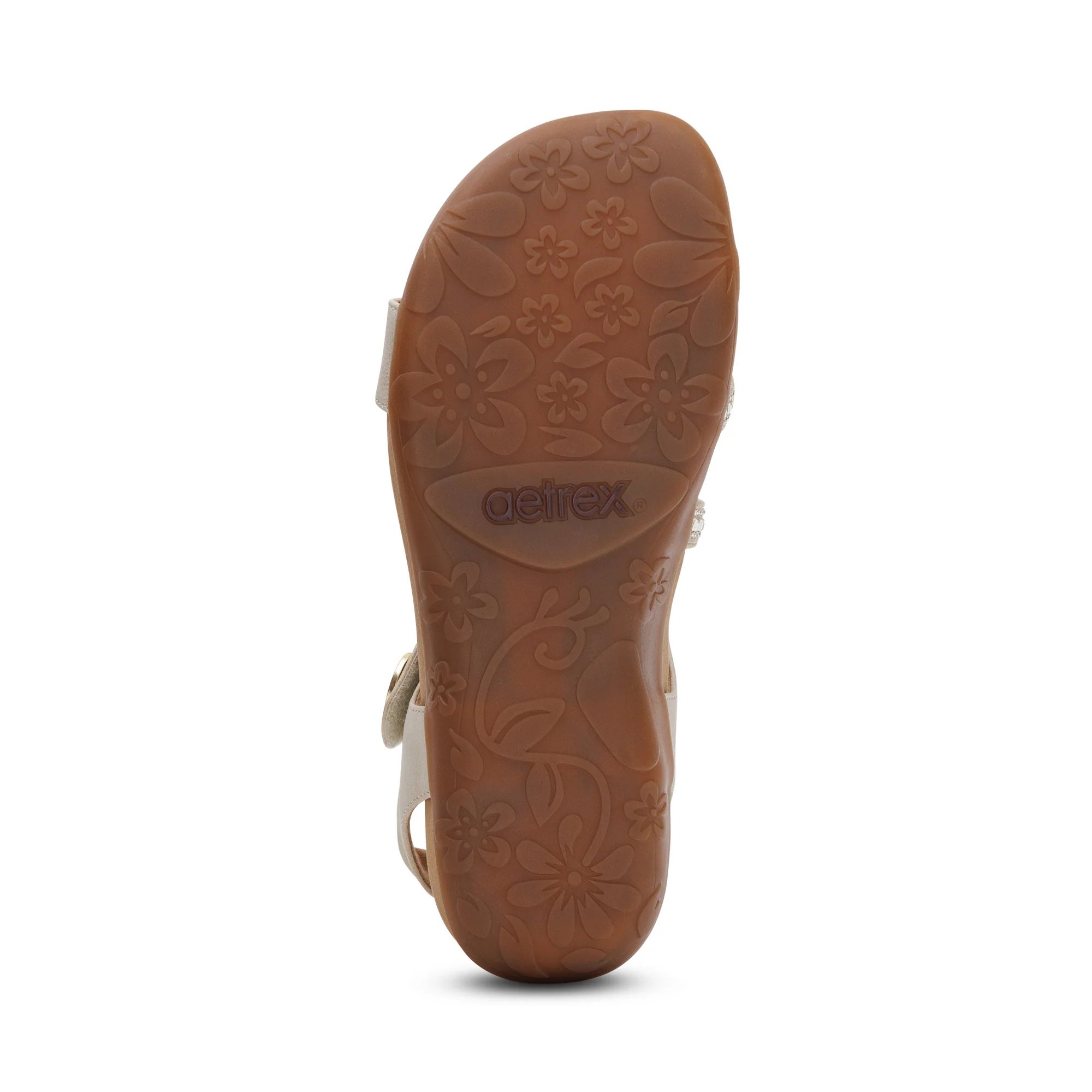 Jess Adjustable Quarter Strap Sandal - Champagne Sparkle - Image 6