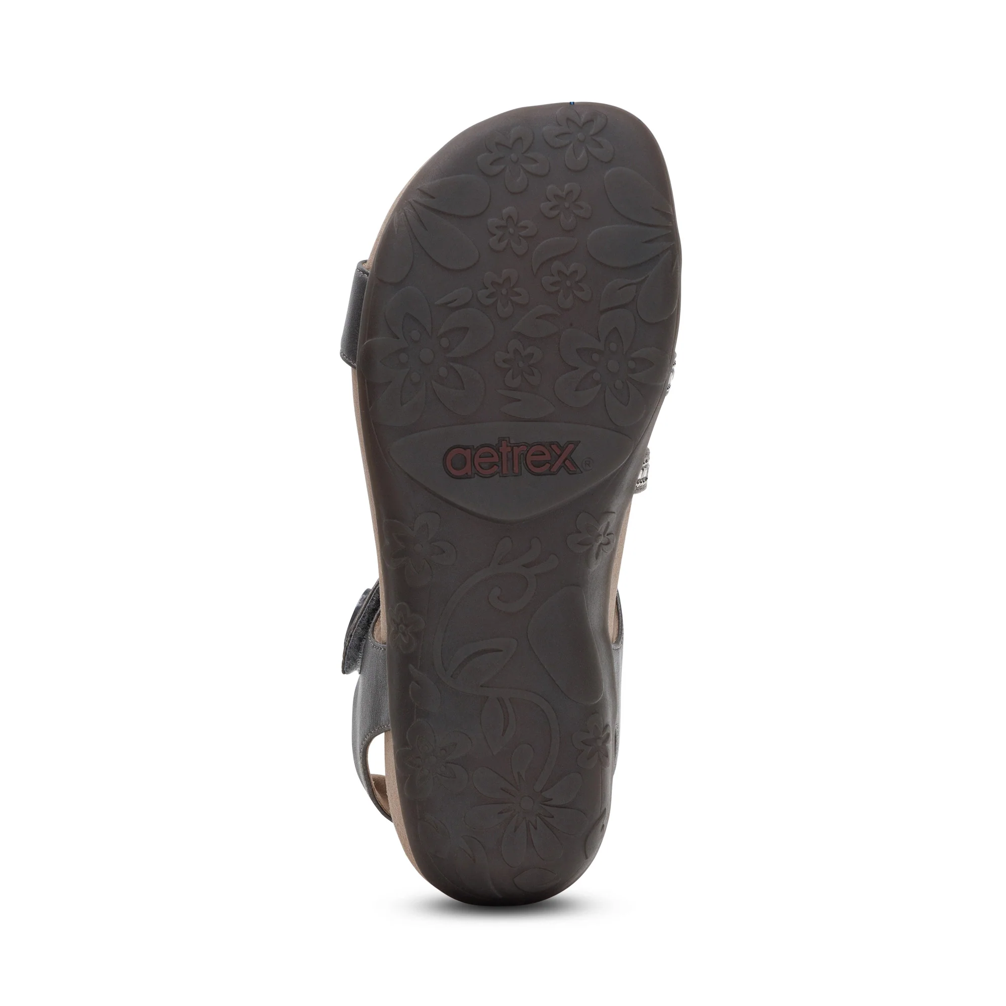 Jess Adjustable Quarter Strap Sandal - Pewter Sparkle - Image 6