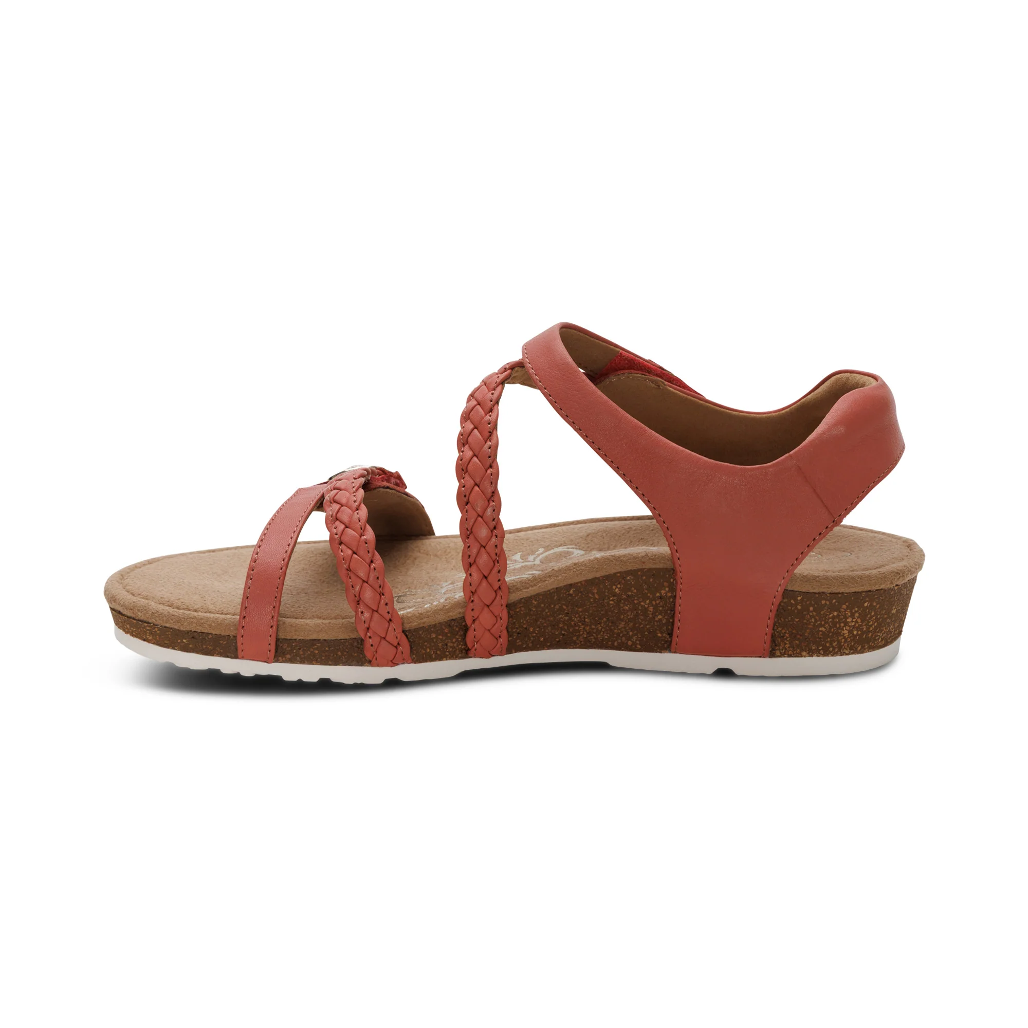 Jillian Braided Quarter Strap Sandal - Antique Rose - Image 4