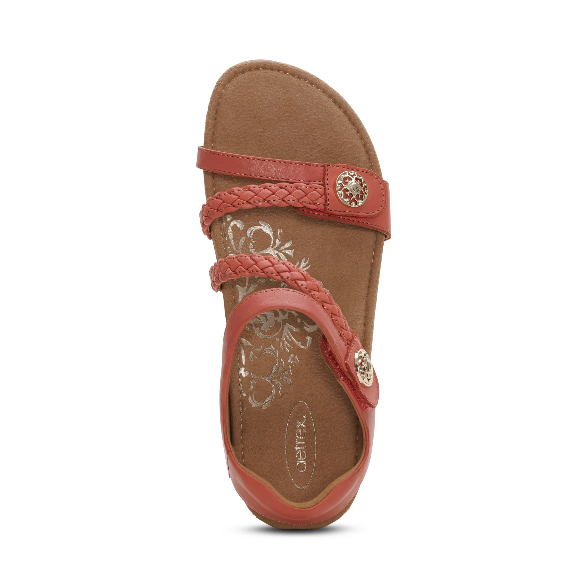 Jillian Braided Quarter Strap Sandal - Antique Rose - Image 5