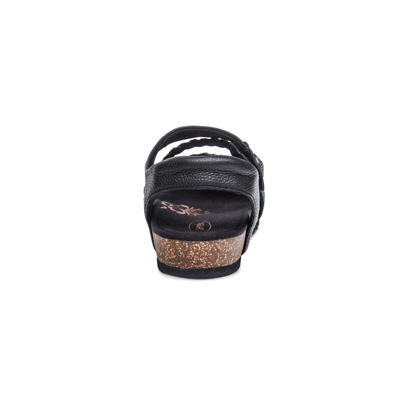 Jillian Braided Quarter Strap Sandal - Black - Image 3