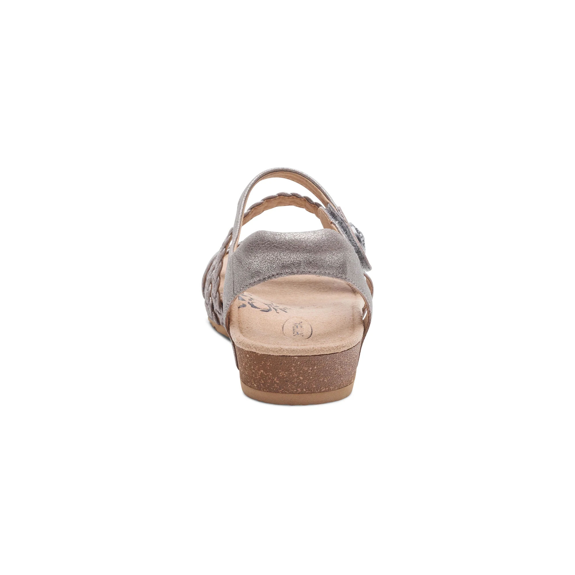 Jillian Braided Quarter Strap Sandal - Brushed Silver - Image 3