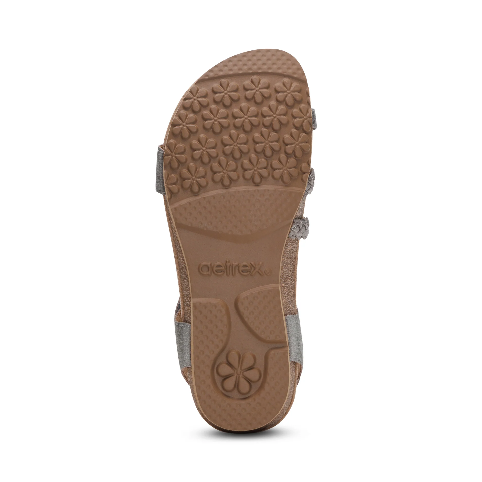 Jillian Braided Quarter Strap Sandal - Brushed Silver - Image 6