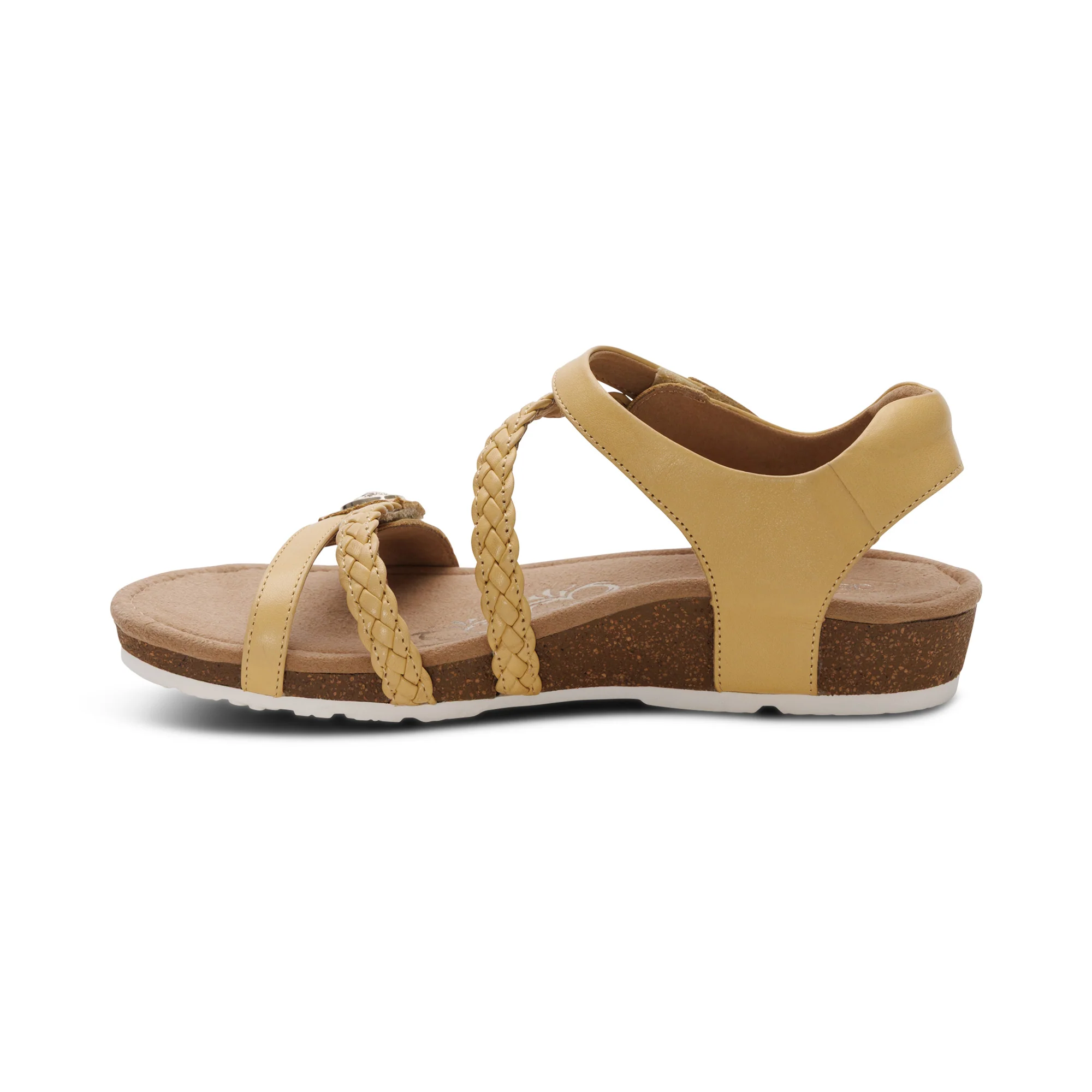 Jillian Braided Quarter Strap Sandal - Butter - Image 4