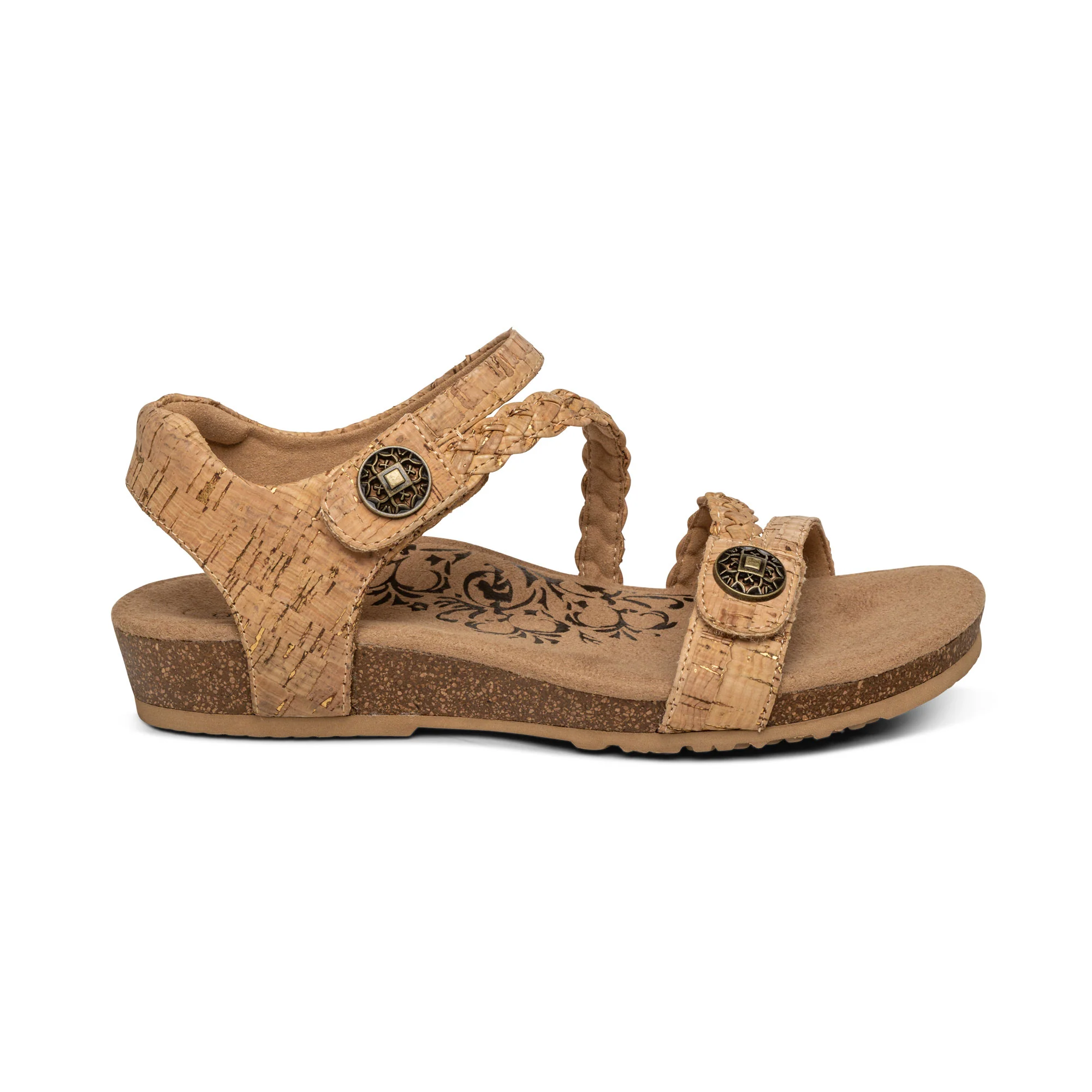 Jillian Braided Quarter Strap Sandal - Cork - Image 2