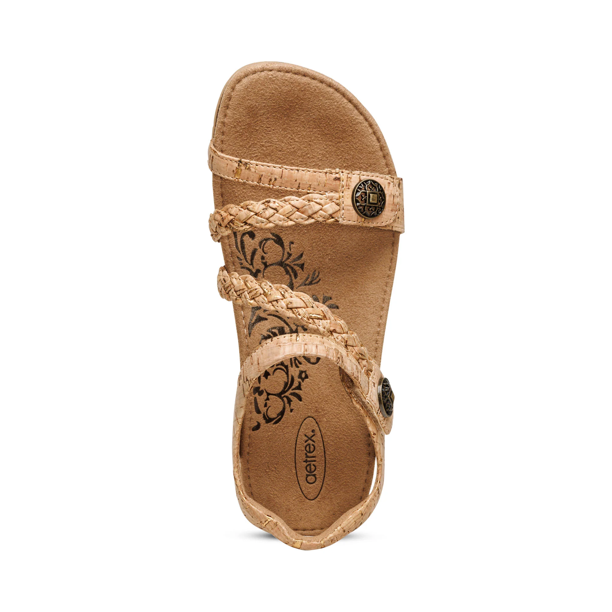 Jillian Braided Quarter Strap Sandal - Cork - Image 4