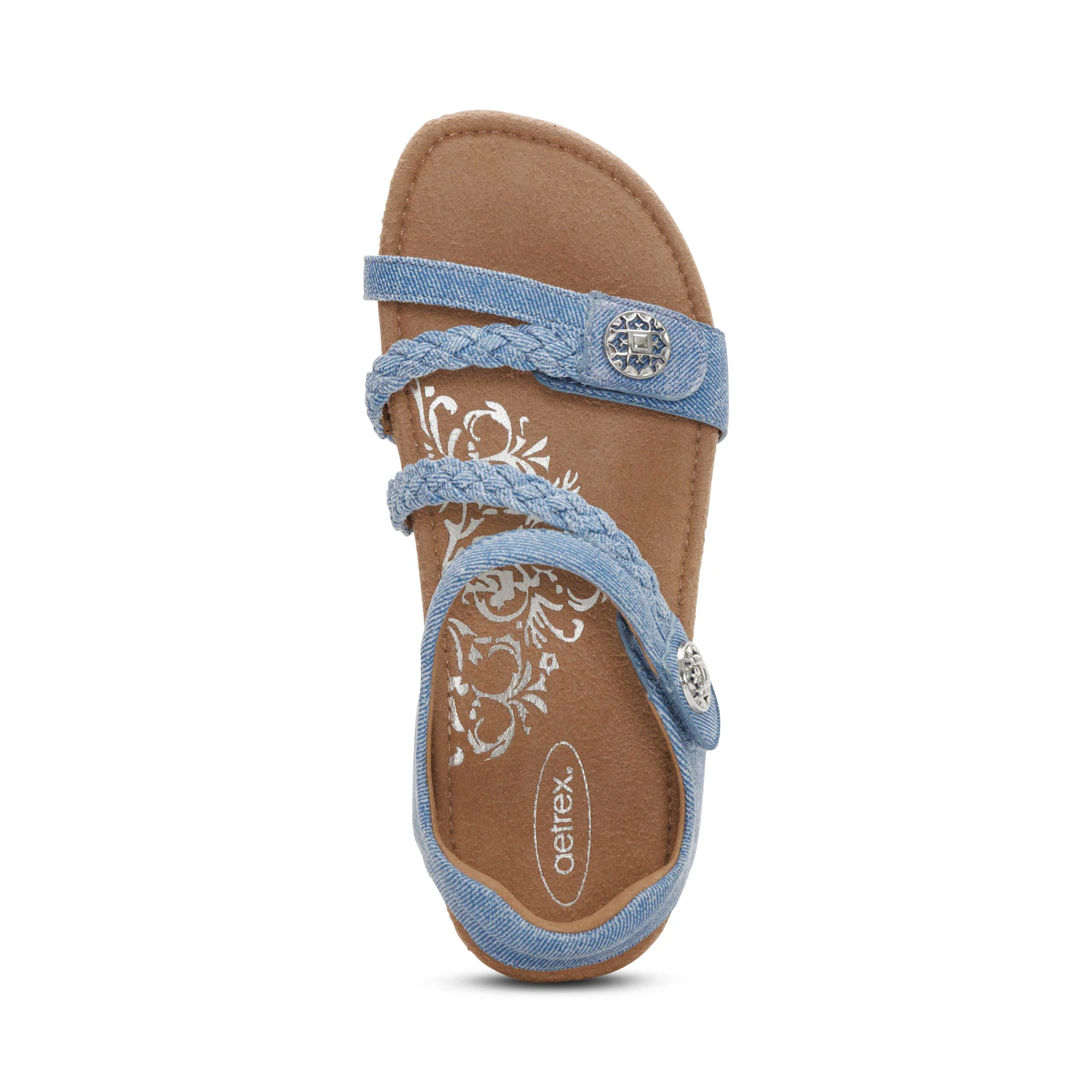 Jillian Braided Quarter Strap Sandal - Denim - Image 5
