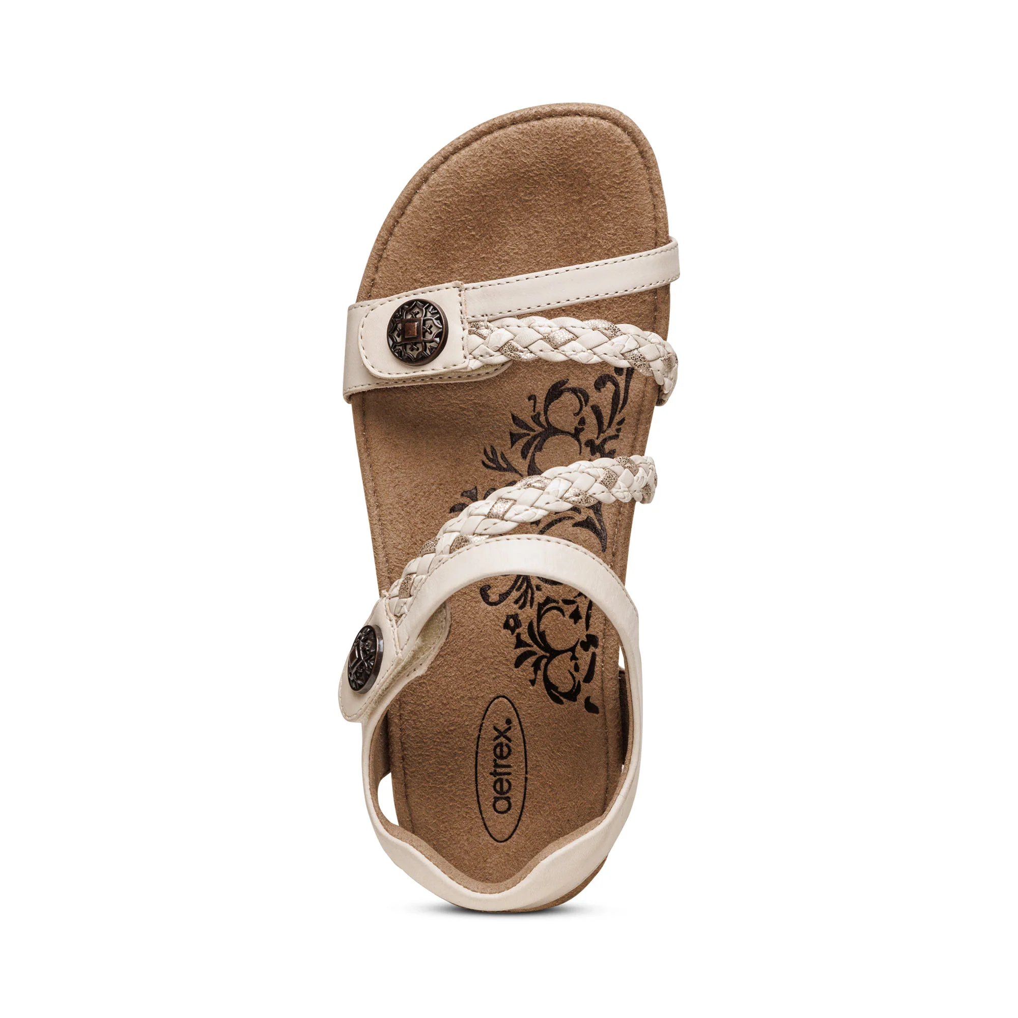 Jillian Braided Quarter Strap Sandal - Ivory - Image 4