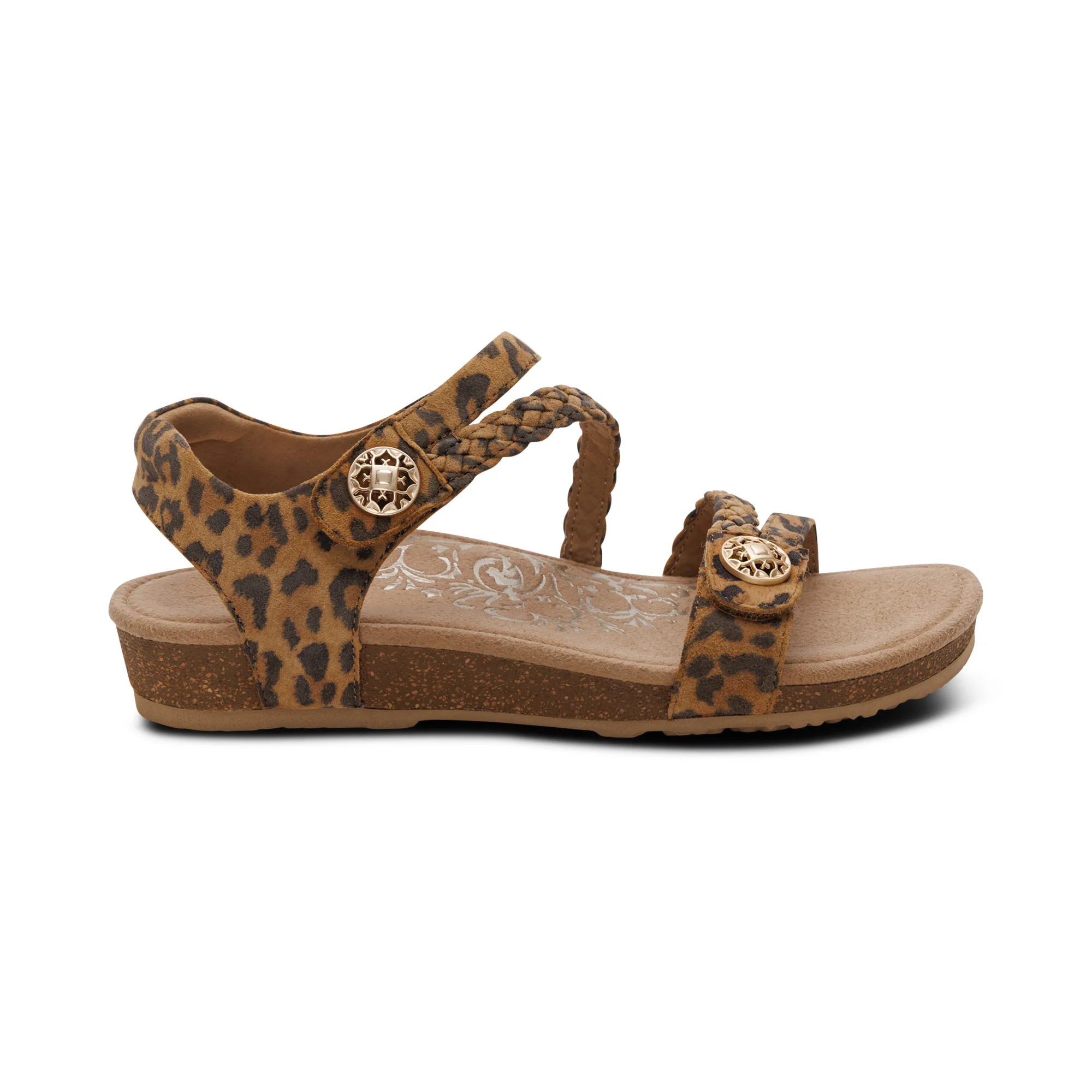 Jillian Braided Quarter Strap Sandal - Leopard - Image 2