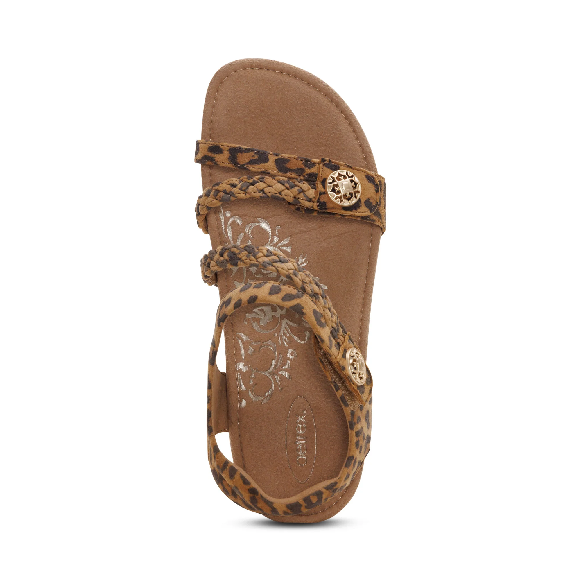 Jillian Braided Quarter Strap Sandal - Leopard - Image 5