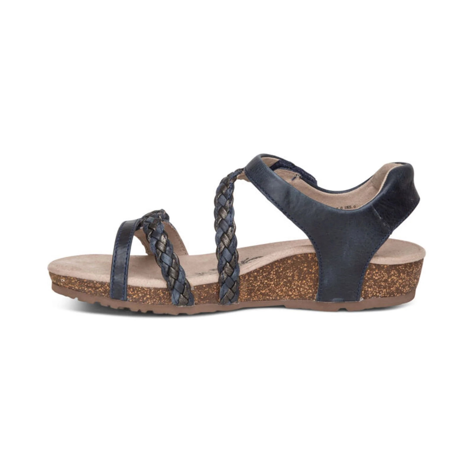 Jillian Braided Quarter Strap Sandal - Navy - Image 3