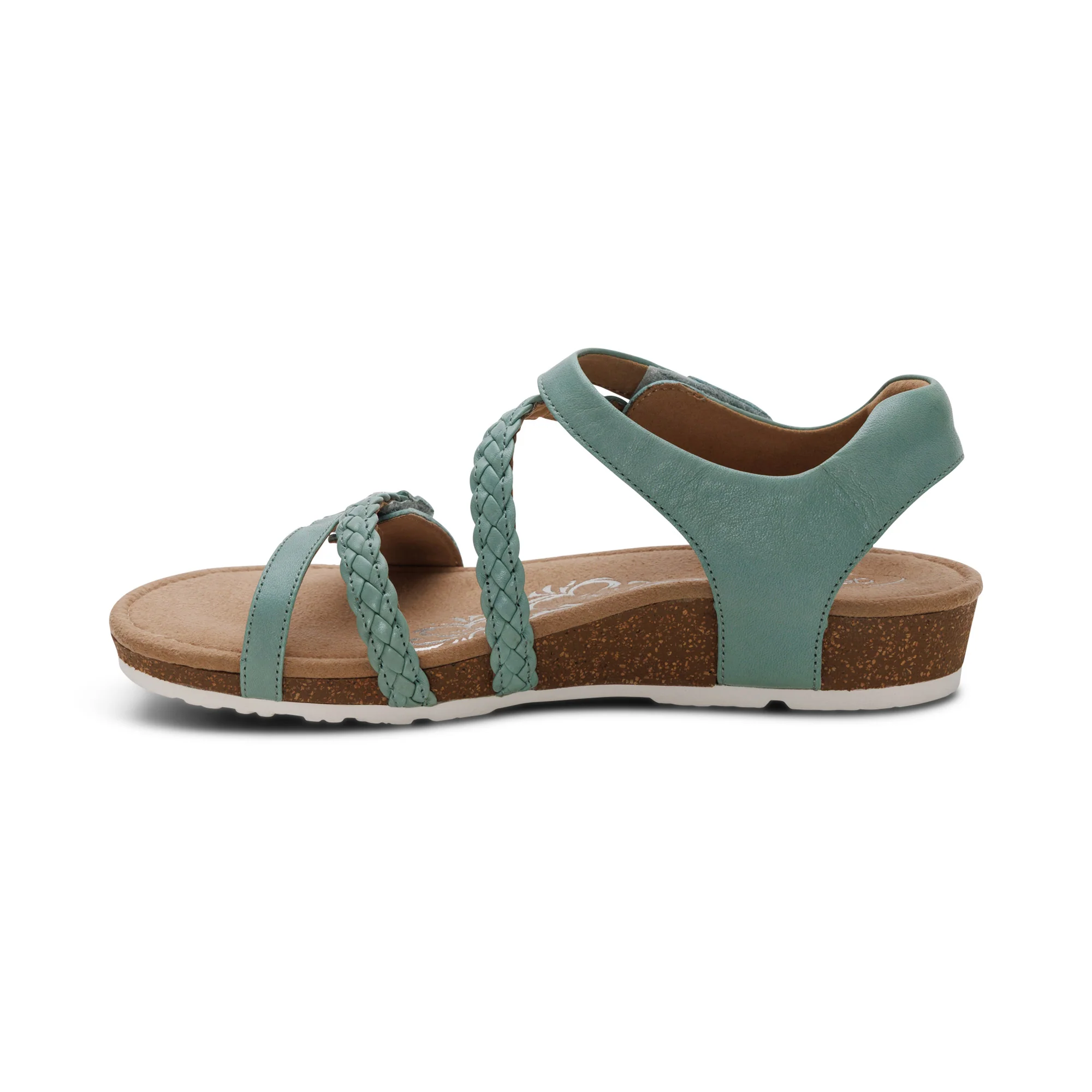 Jillian Braided Quarter Strap Sandal - Sage - Image 4