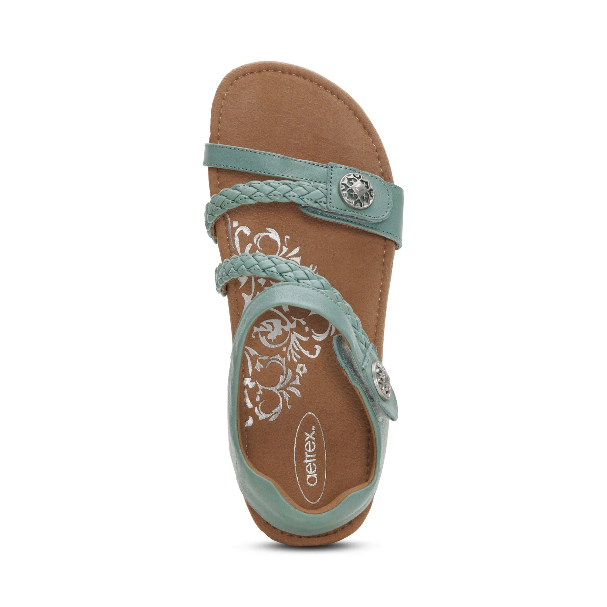 Jillian Braided Quarter Strap Sandal - Sage - Image 5
