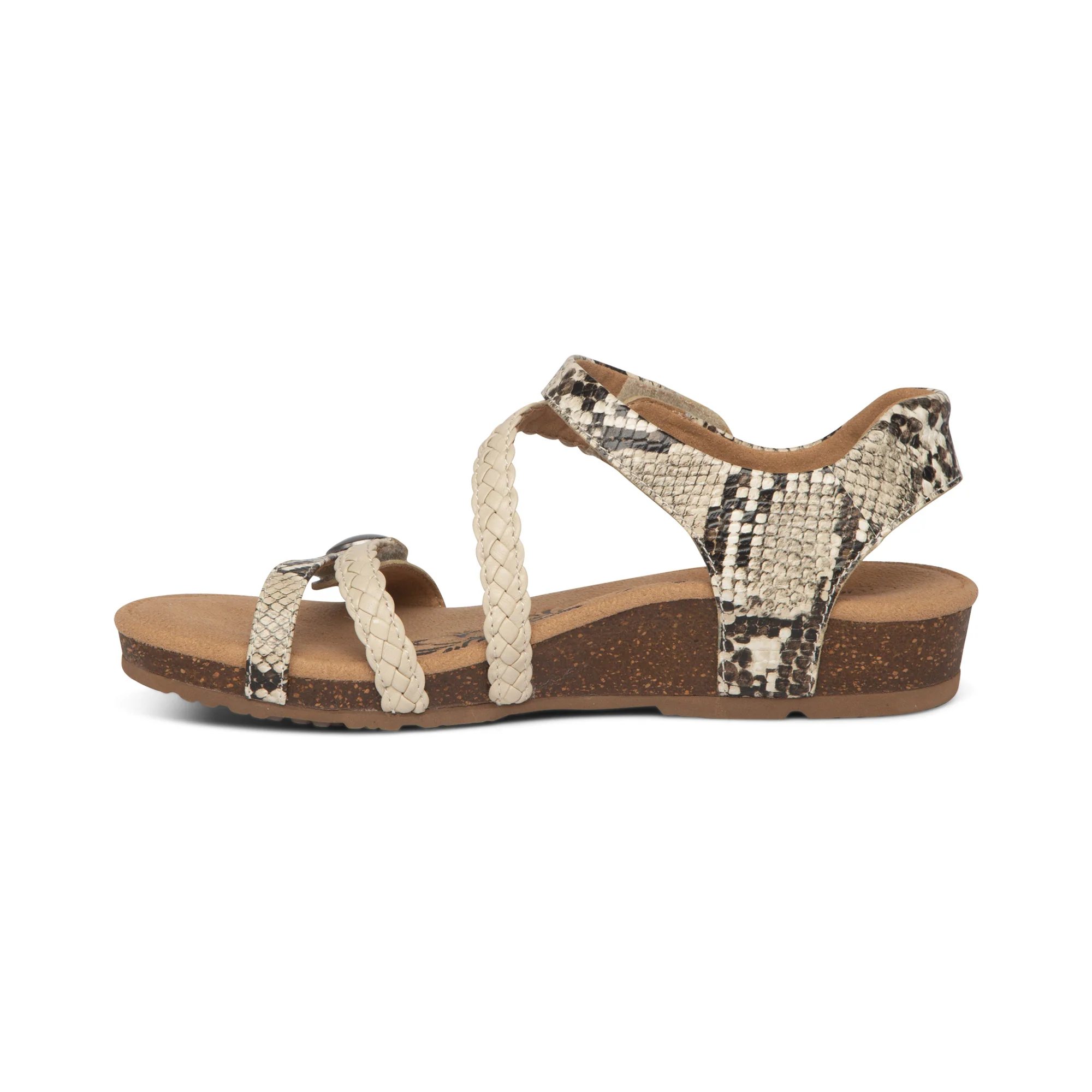 Jillian Braided Quarter Strap Sandal - Snake - Image 4