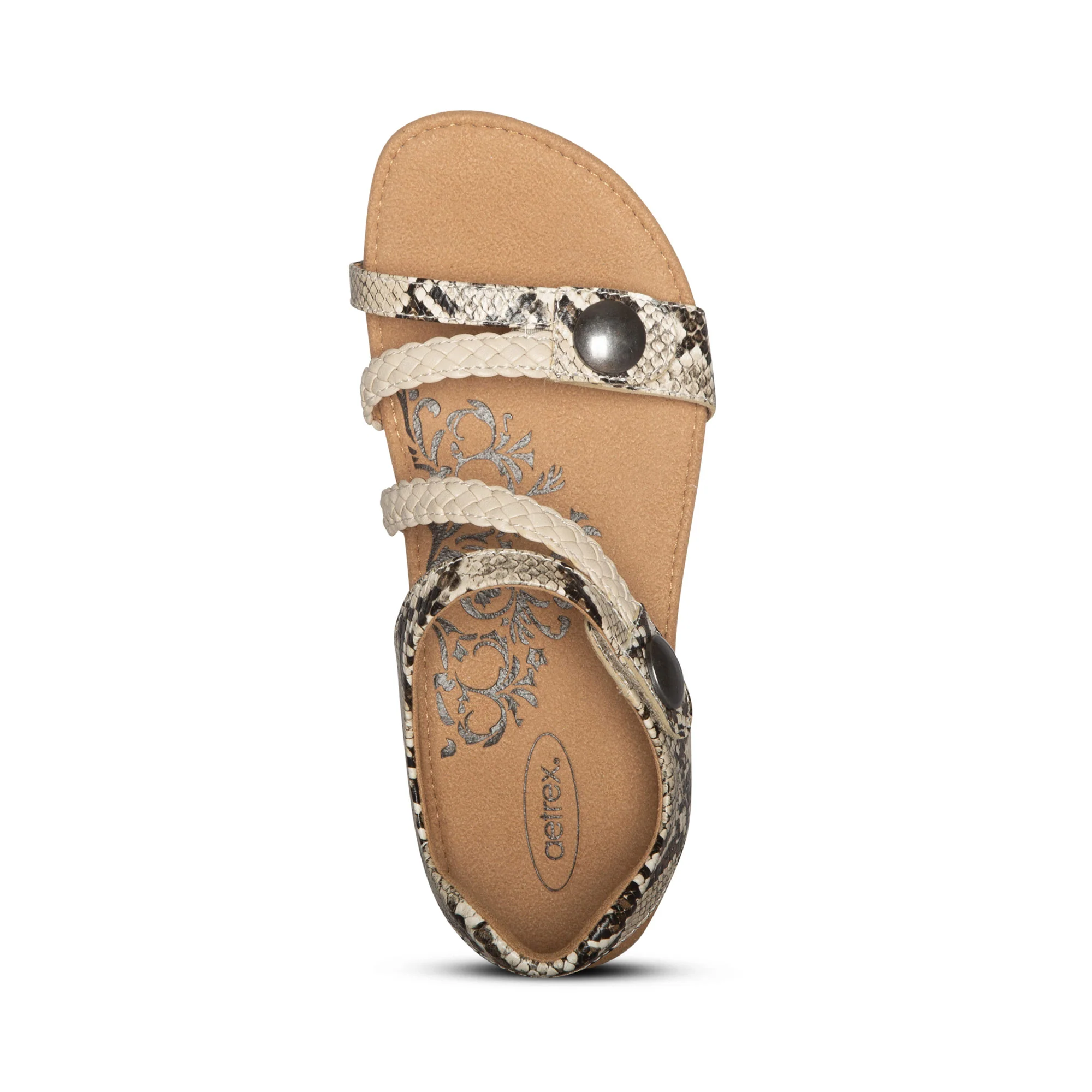 Jillian Braided Quarter Strap Sandal - Snake - Image 5