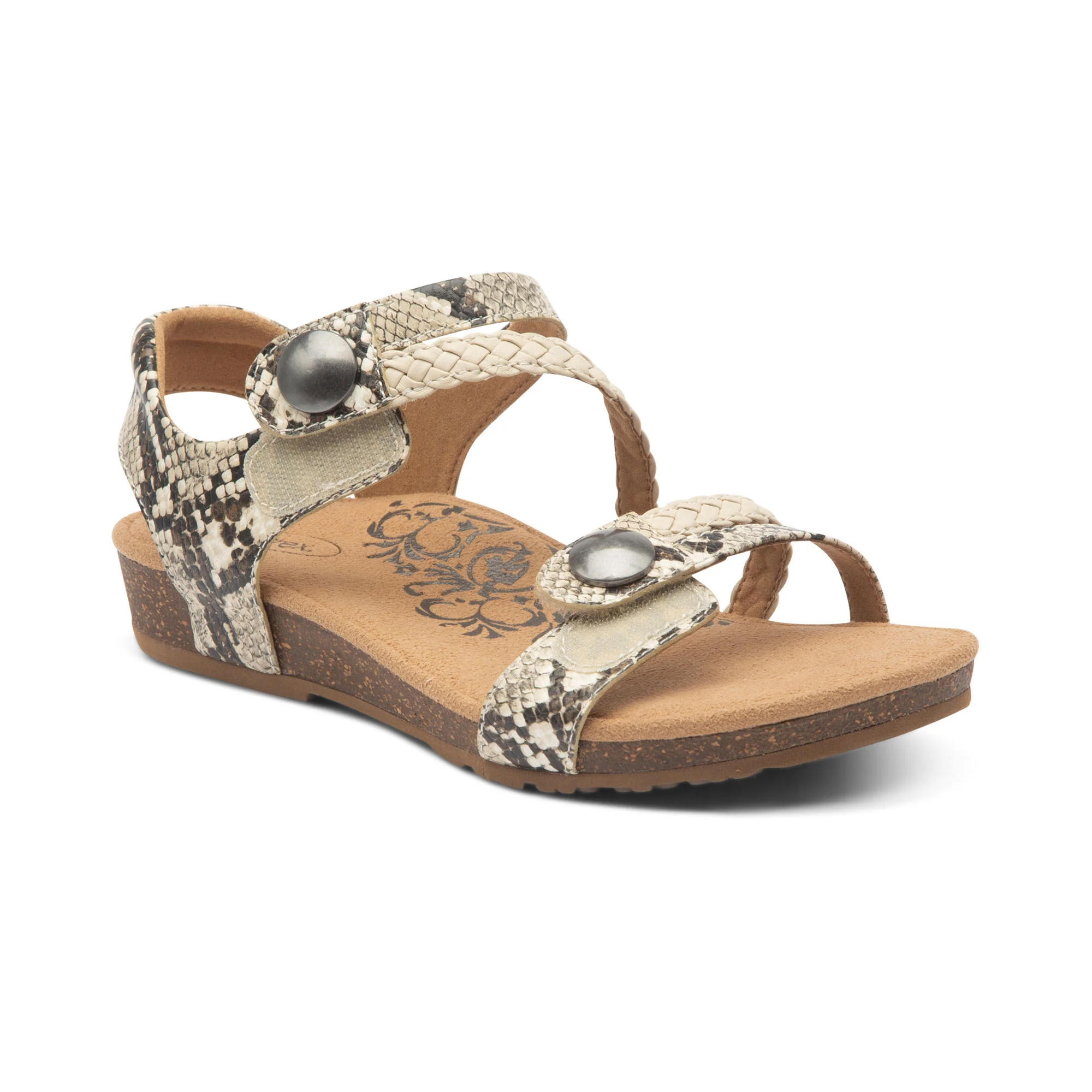 Jillian Braided Quarter Strap Sandal - Snake - Image 9