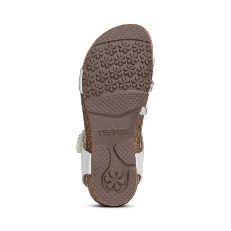 Jillian Braided Quarter Strap Sandal - White - Image 5