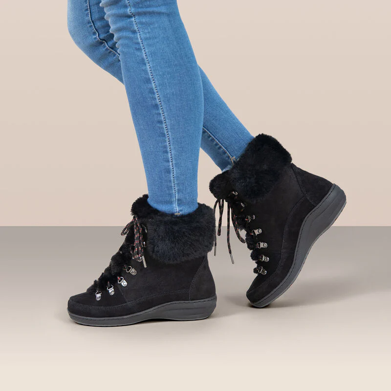Jodie Fur Winter Boot - Grey - Image 6