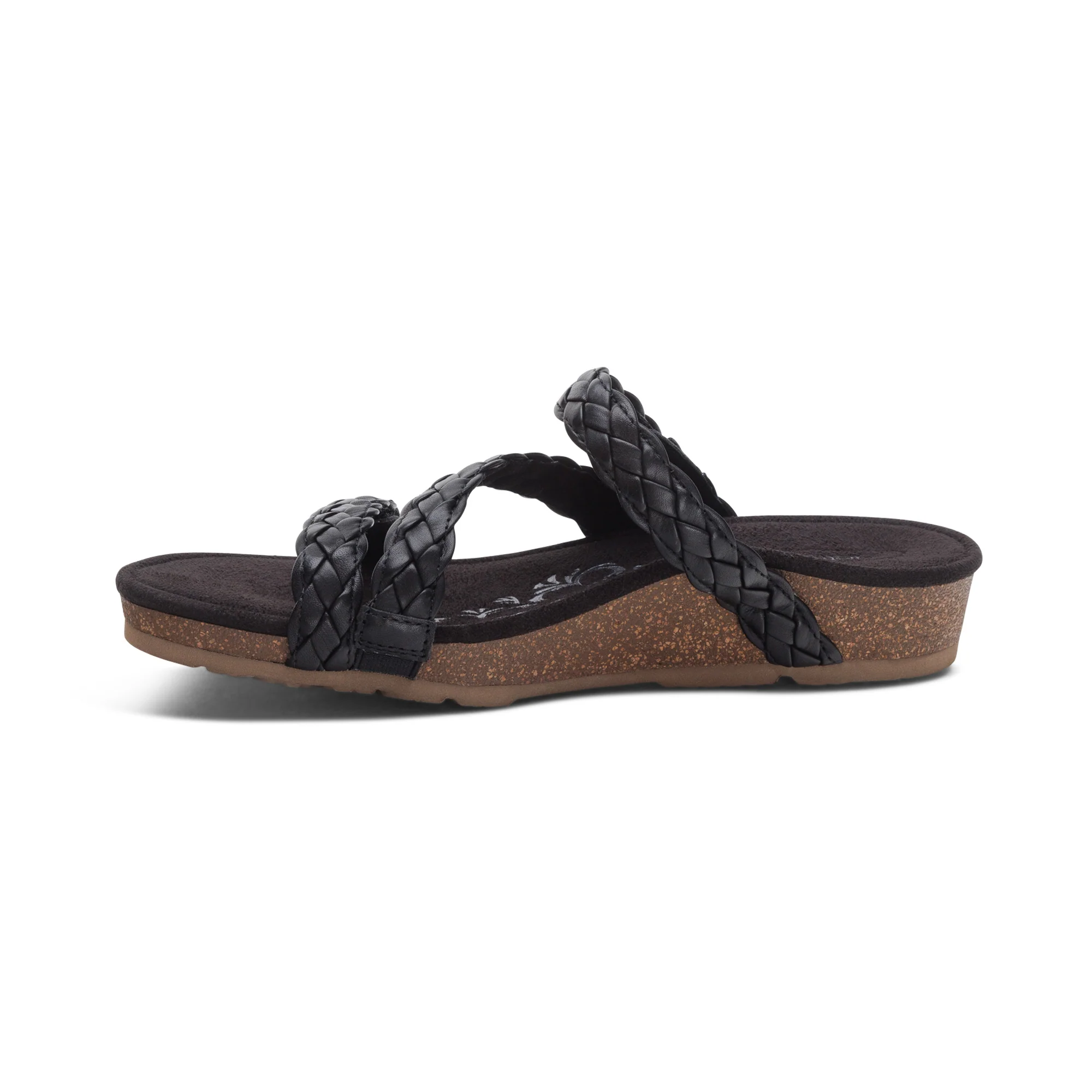 Josie Braided Slide - Black - Image 4