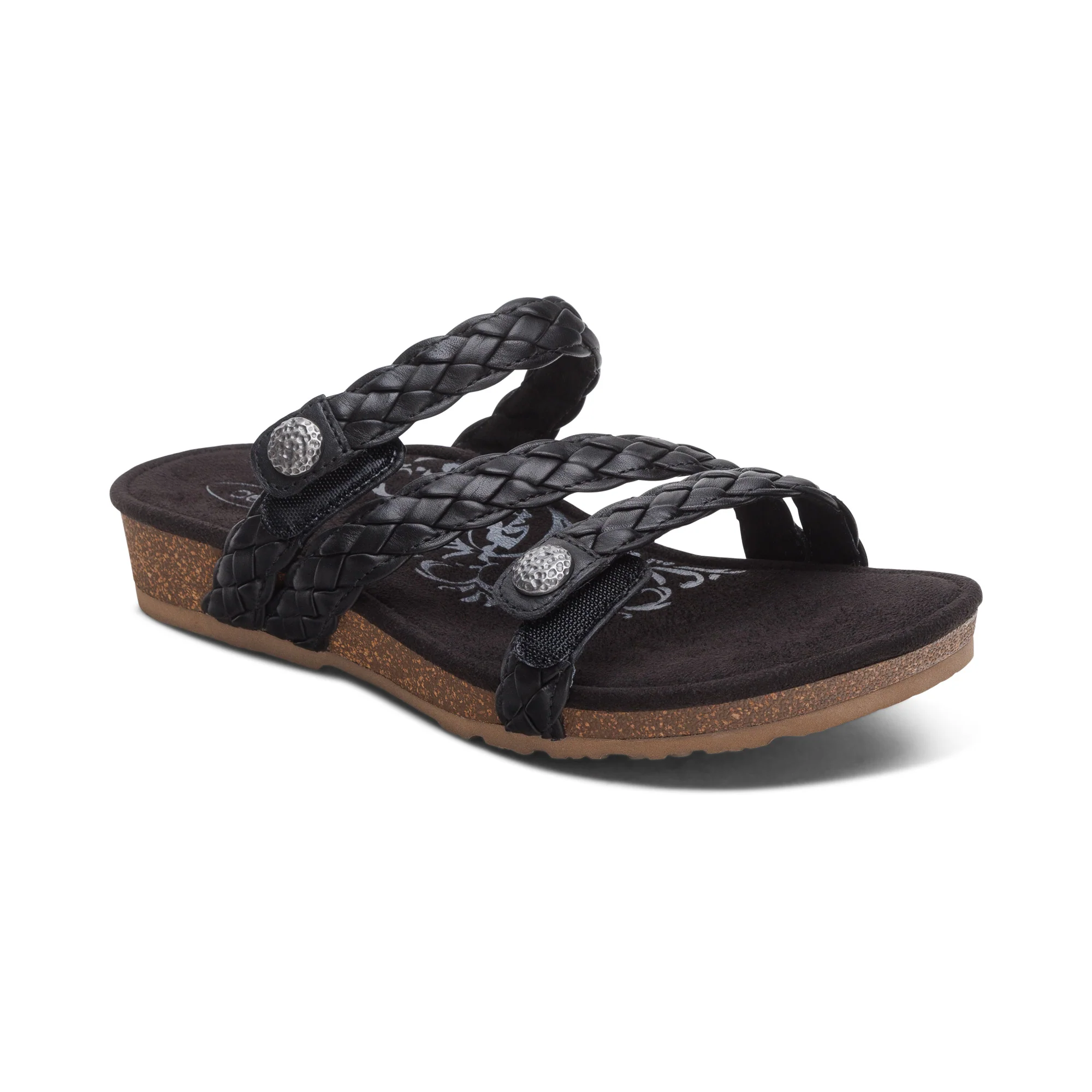 Josie Braided Slide - Black - Image 7