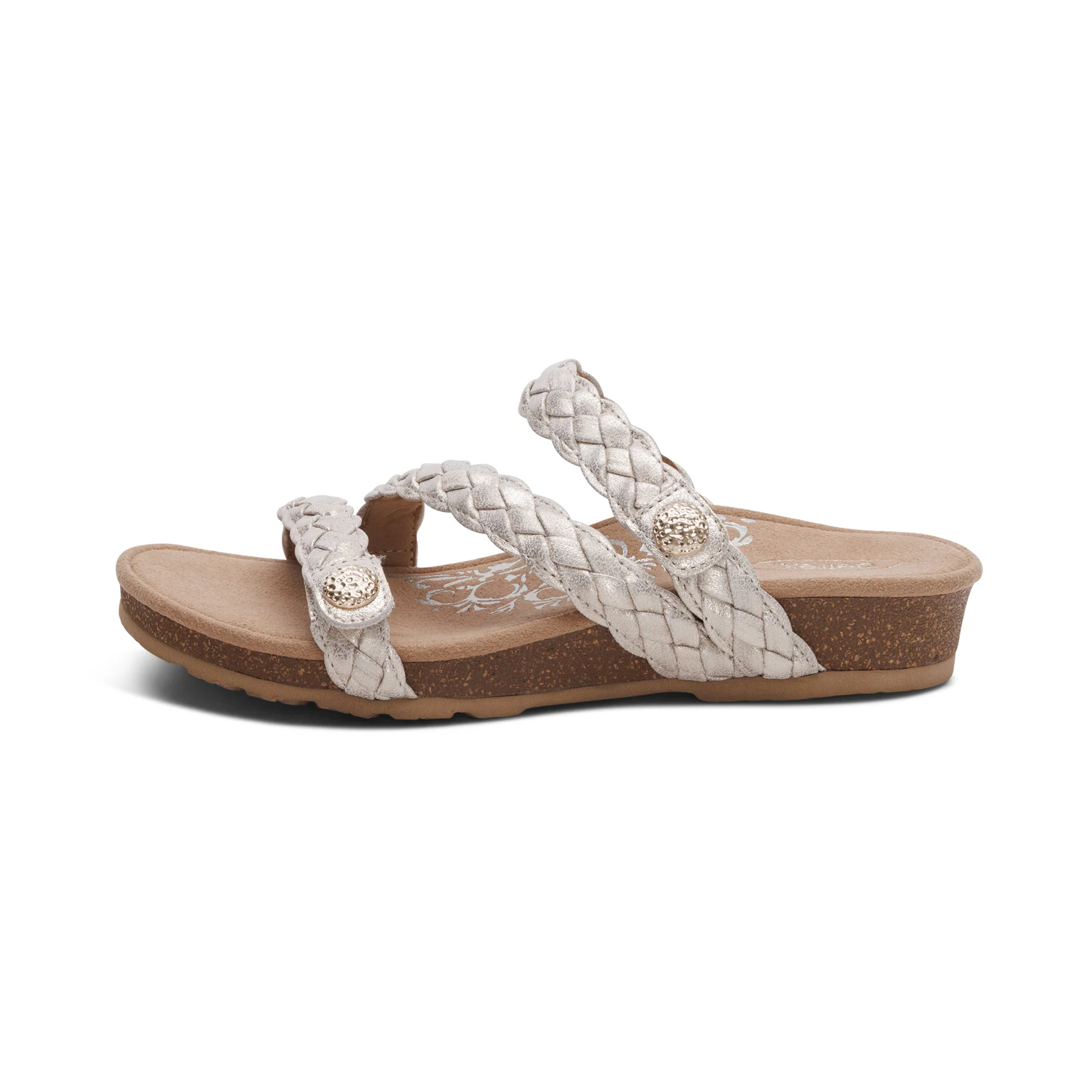 Josie Braided Slide - Champagne - Image 4