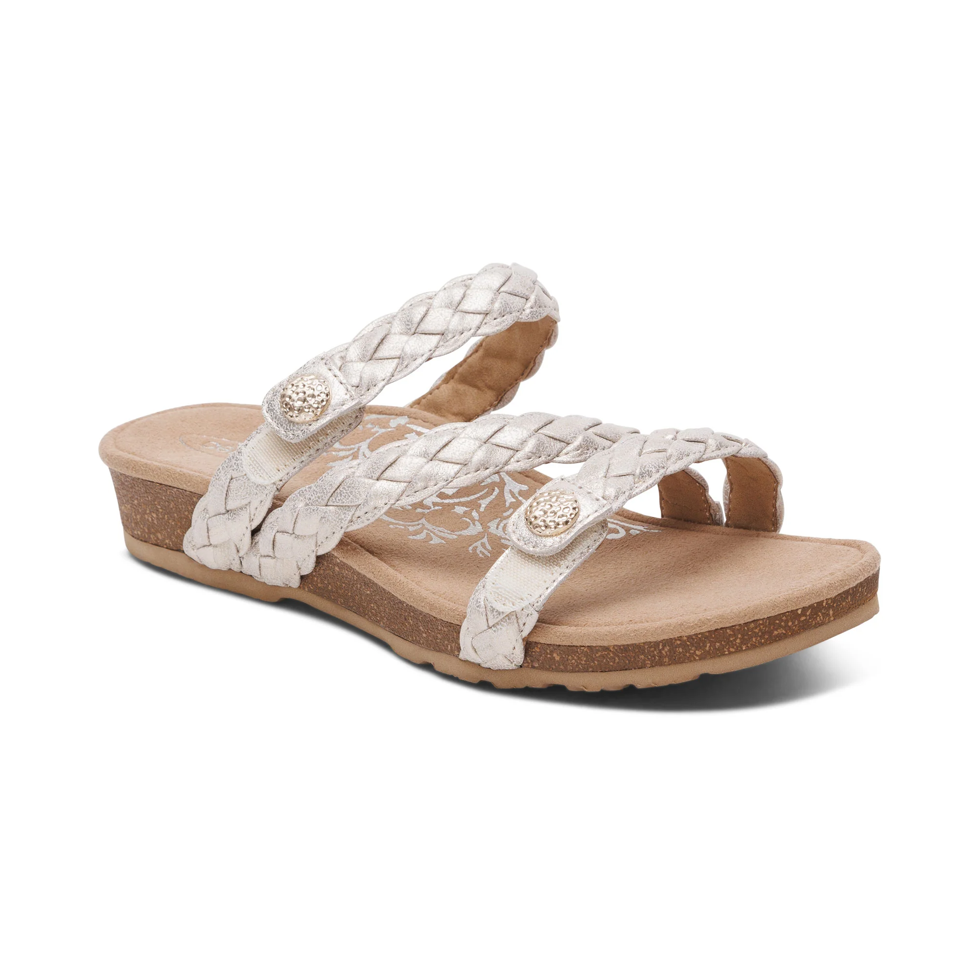 Josie Braided Slide - Champagne - Image 7