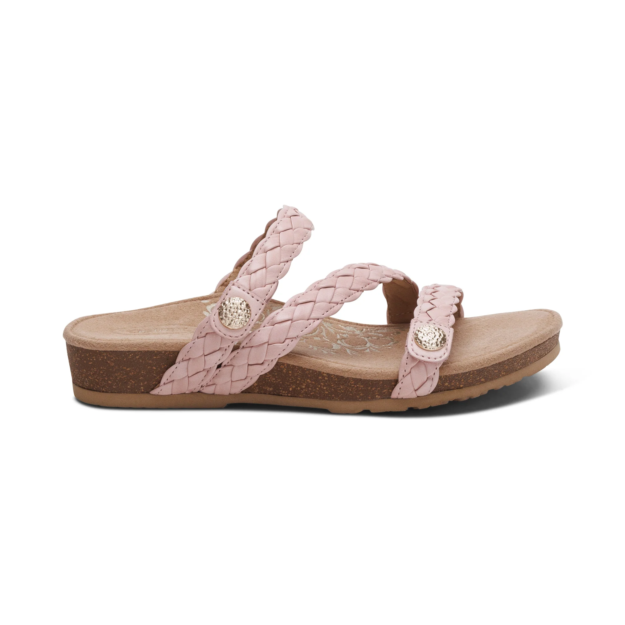 Josie Braided Slide - Rose - Image 2