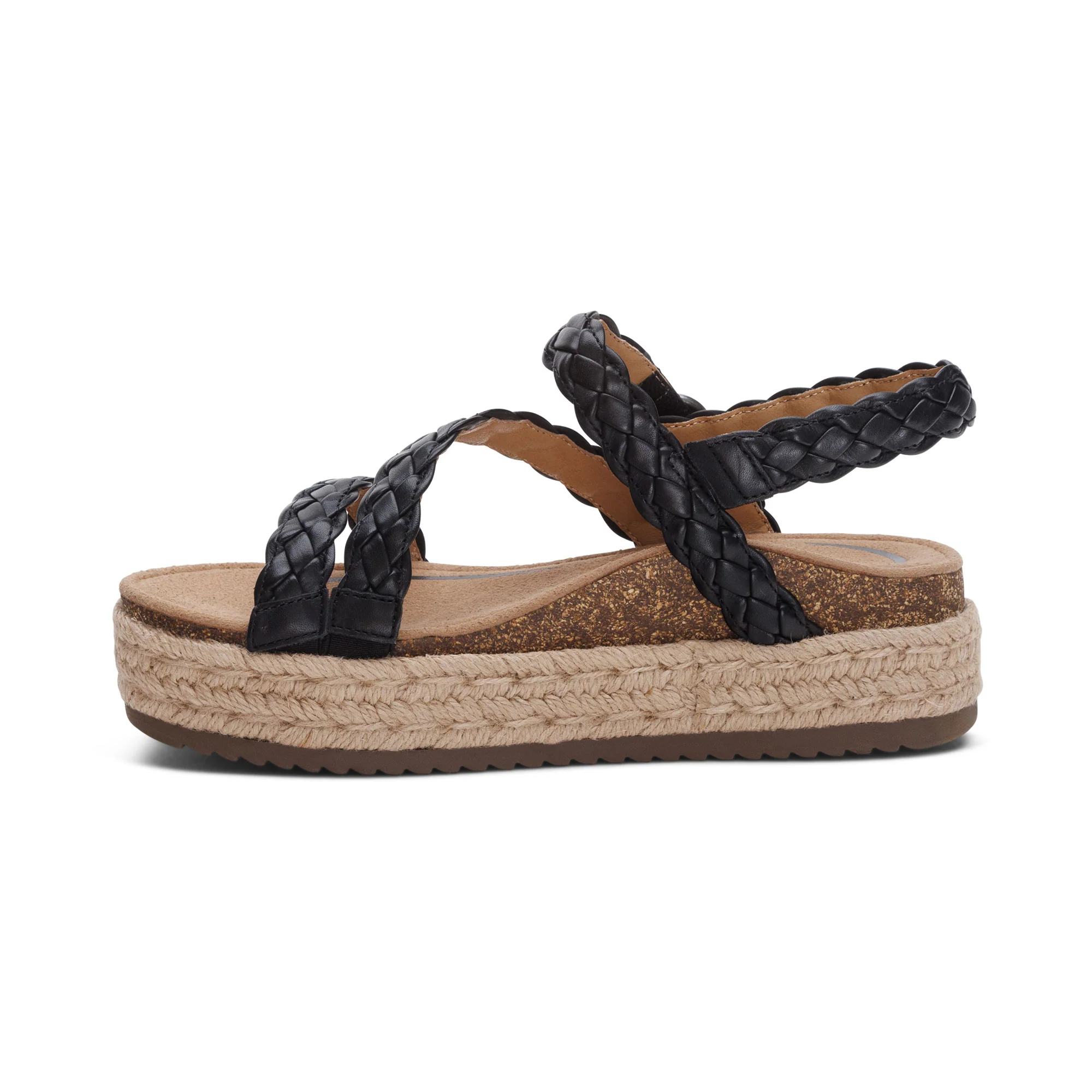 Julia Arch Support Platform Sandal - Black - Image 4